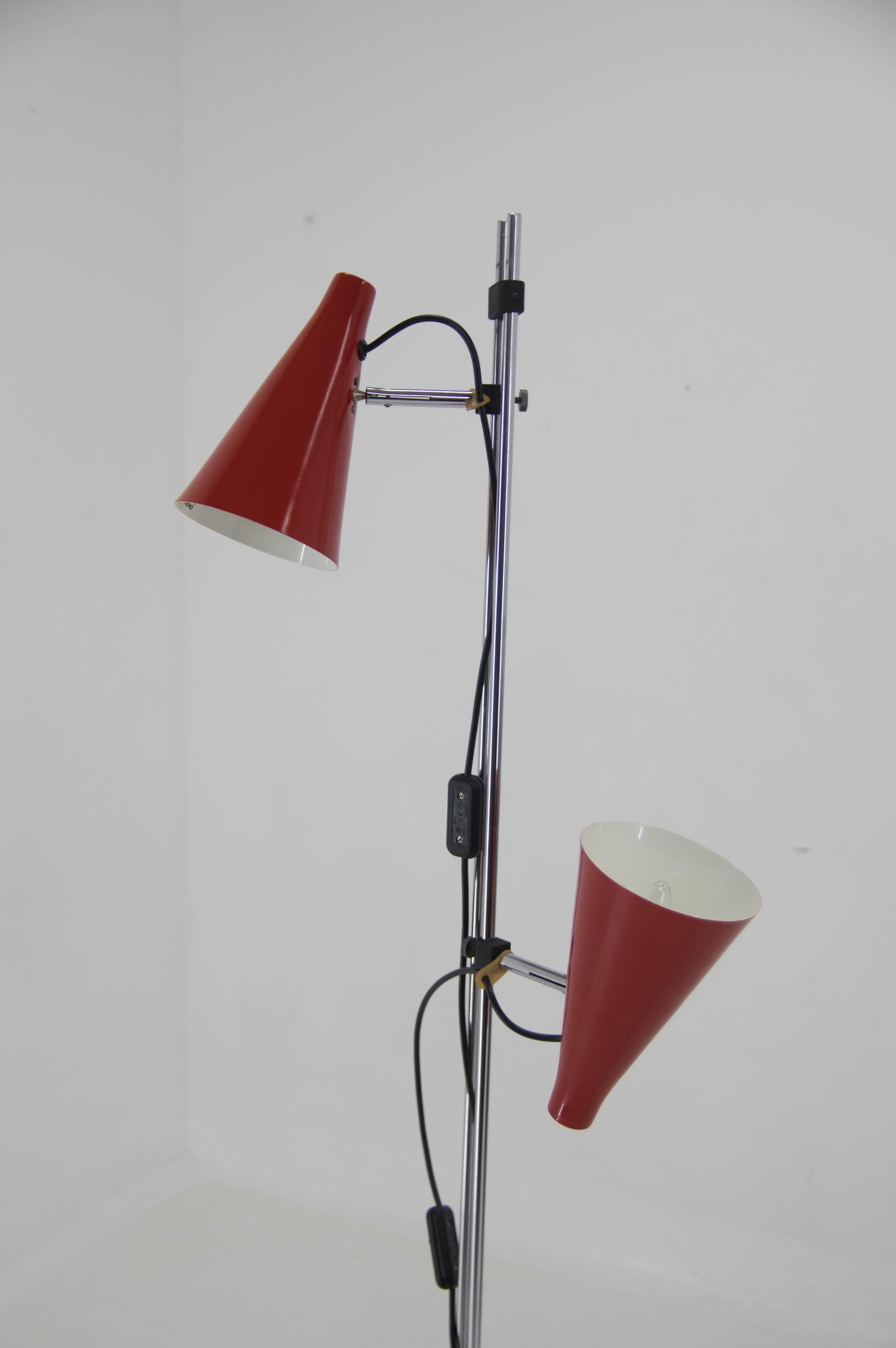 Mid-20th Century Floor Lamp by Hurka for Lidokov in Perfect Condition, 1960s For Sale