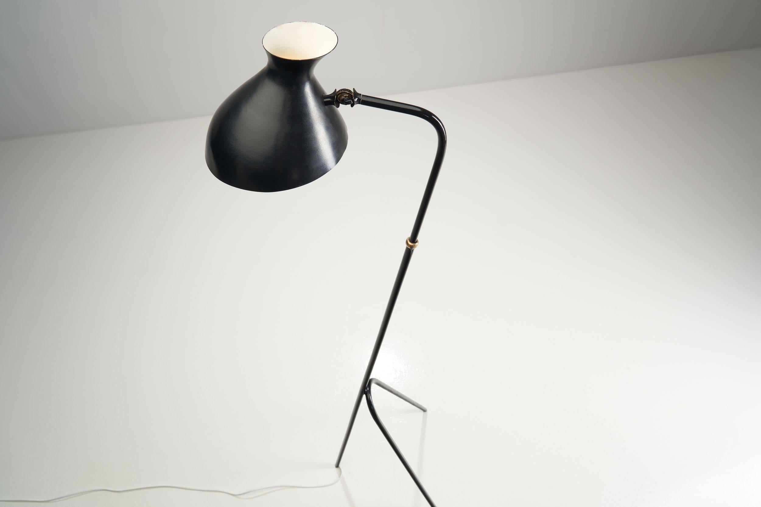 Brass Floor Lamp by HW Armatur, Sweden, 1950s