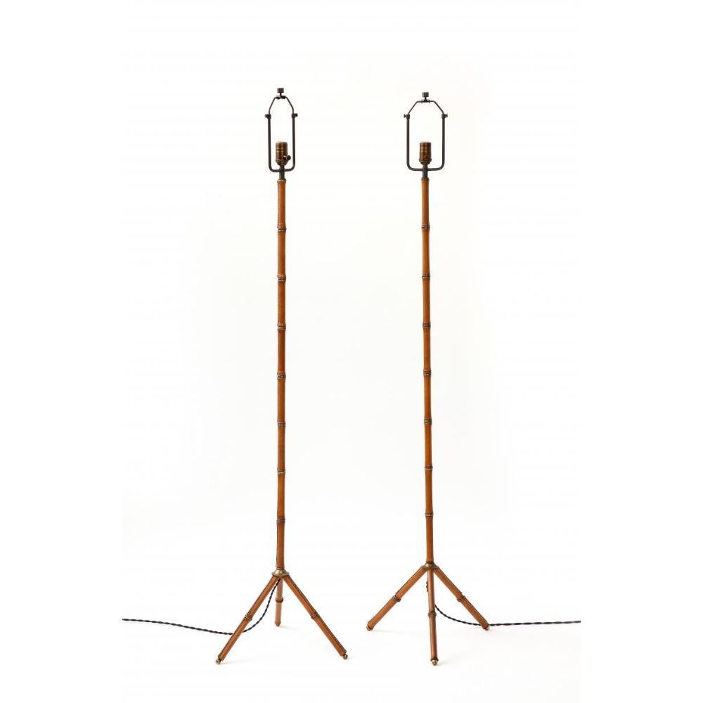 Modern Floor Lamp by Jacques Adnet, circa 1950