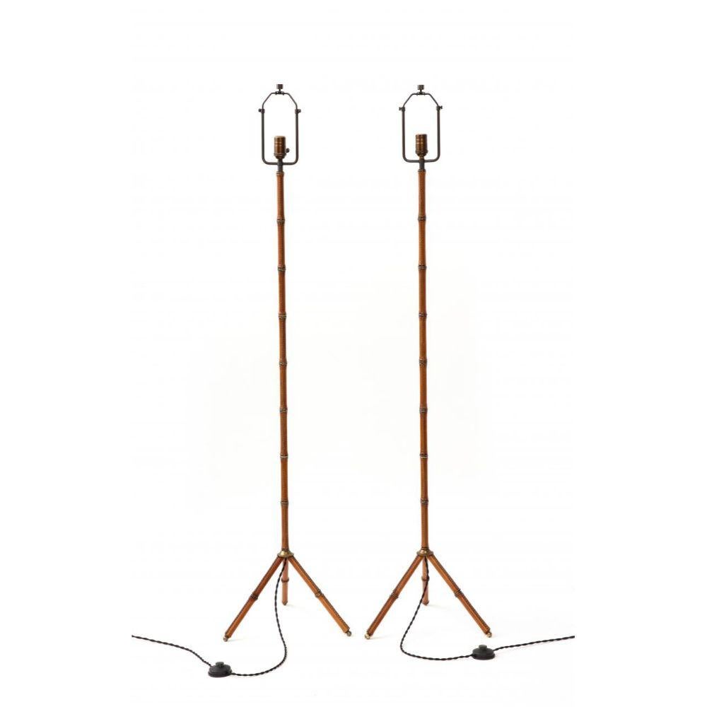 Floor Lamp by Jacques Adnet, circa 1950 In Good Condition In New York City, NY