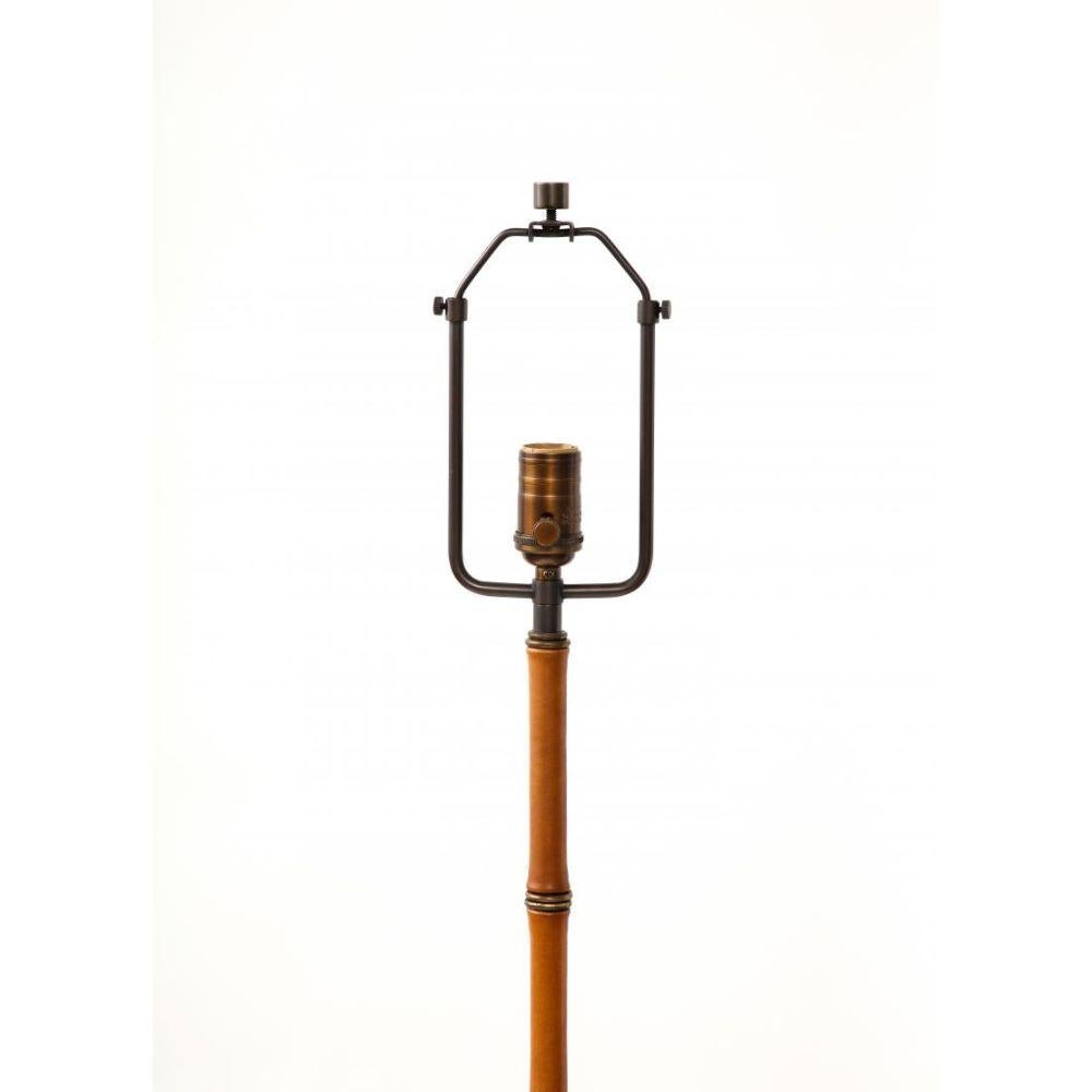 Brass Floor Lamp by Jacques Adnet, circa 1950