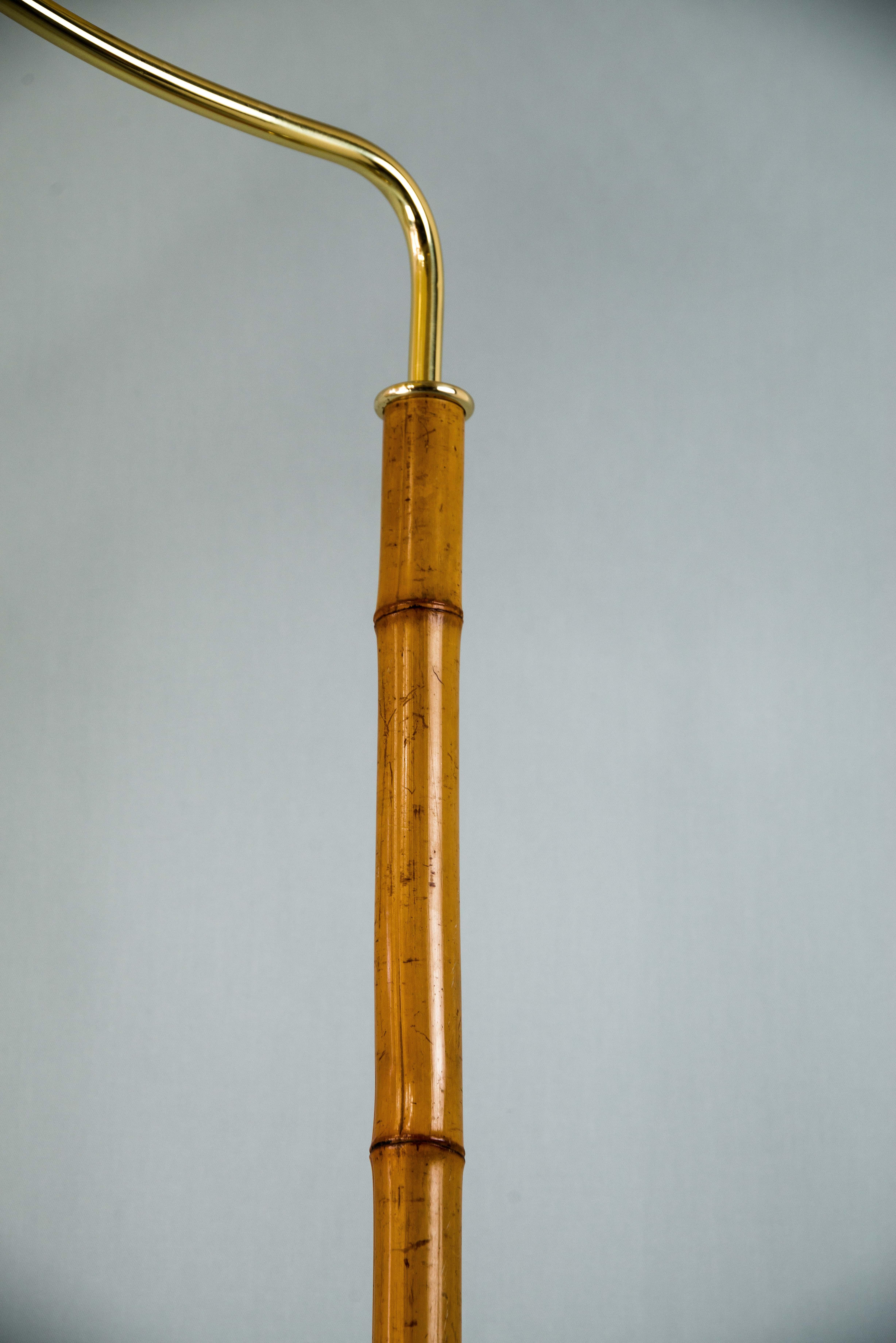 Floor lamp by Josef Frank and executed by J. T. Kalmar Vienna around 1950s In Good Condition In Wien, AT