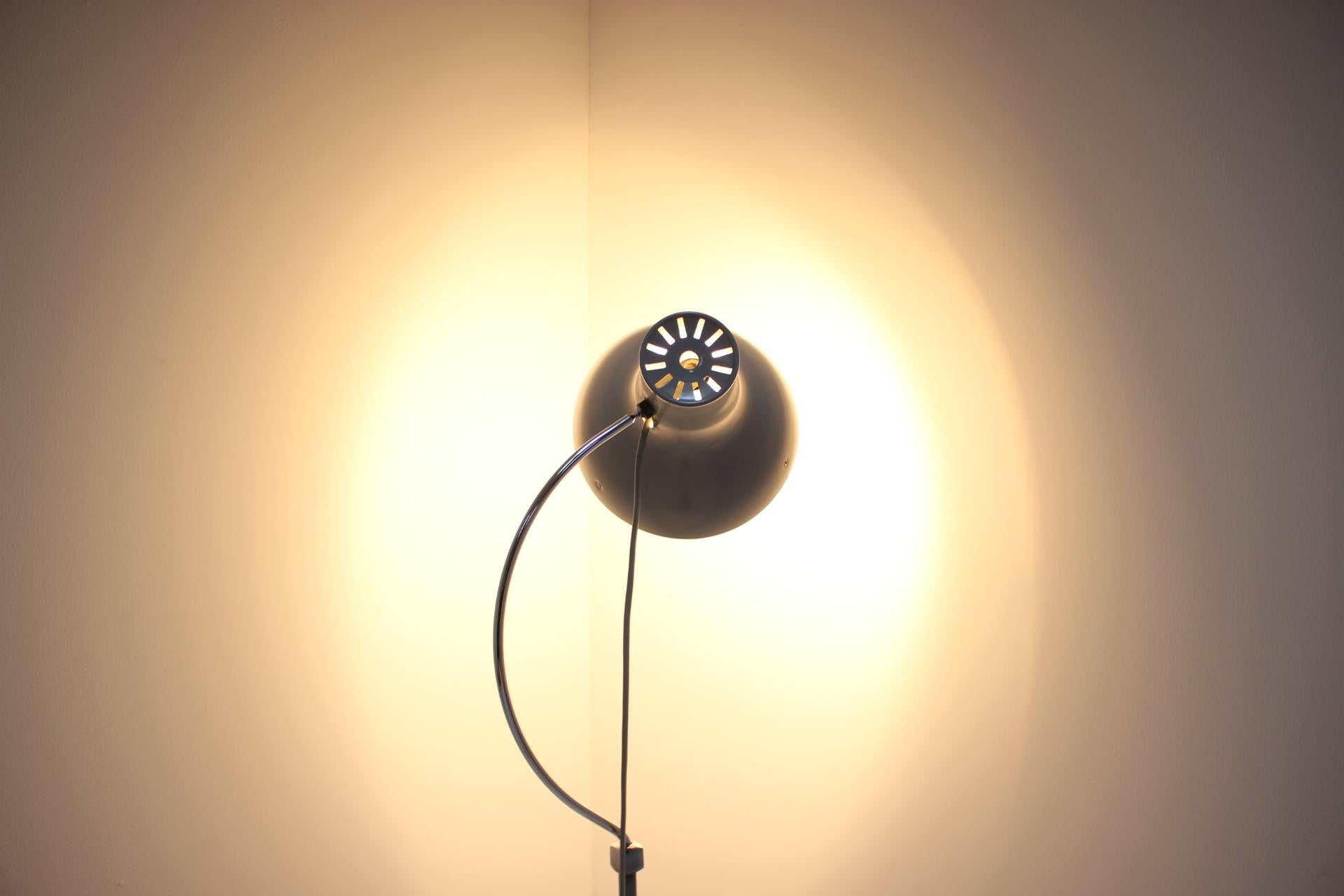 Mid-Century Modern Floor Lamp by Josef Hurka for Napako, Czechoslovakia, 1960s For Sale