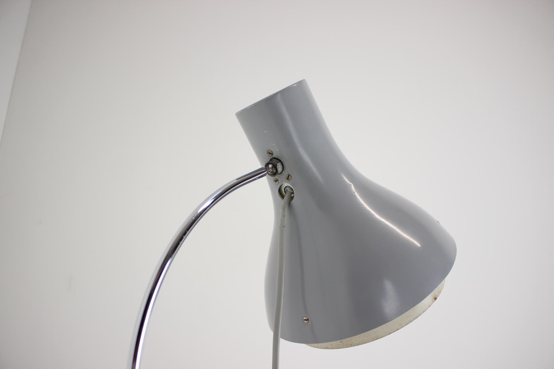 Metal Floor Lamp by Josef Hurka for Napako, Czechoslovakia, 1960s For Sale