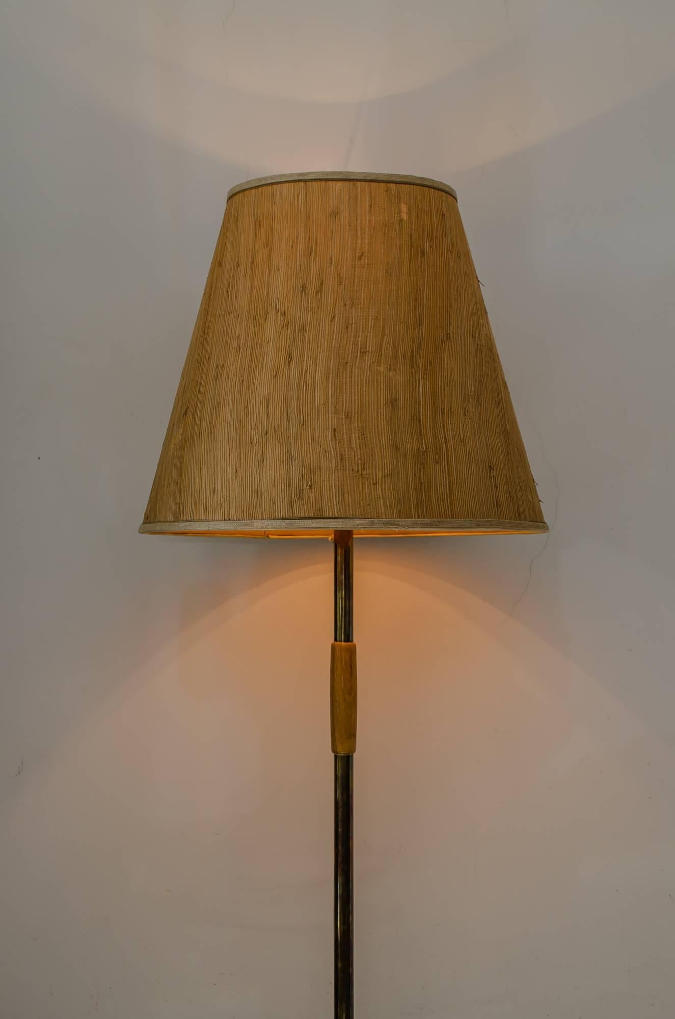 Austrian Floor Lamp by J.T. Kalmar in the 1950s Design is Attributed to Josef Frank