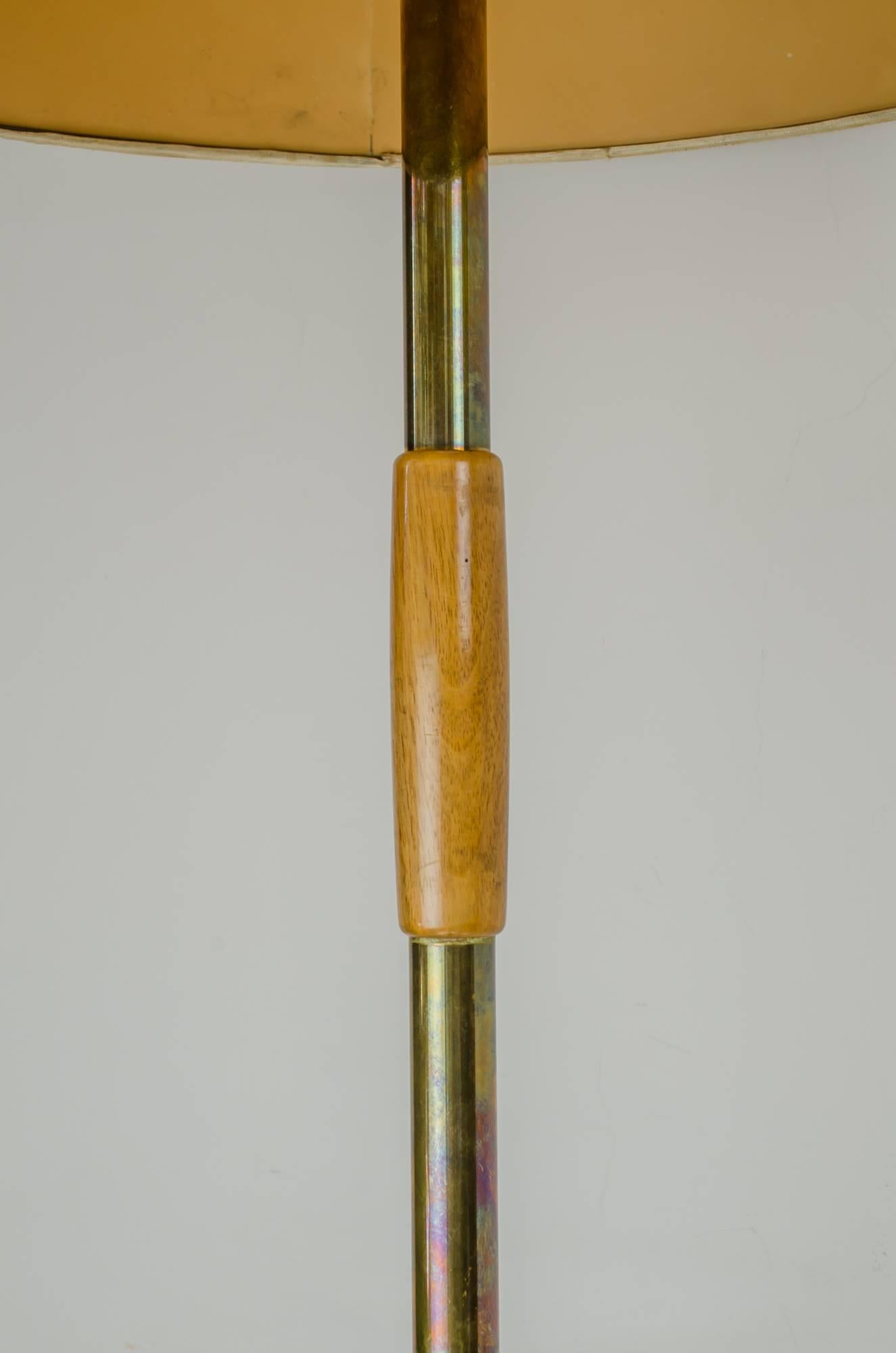 Mid-20th Century Floor Lamp by J.T. Kalmar in the 1950s Design is Attributed to Josef Frank