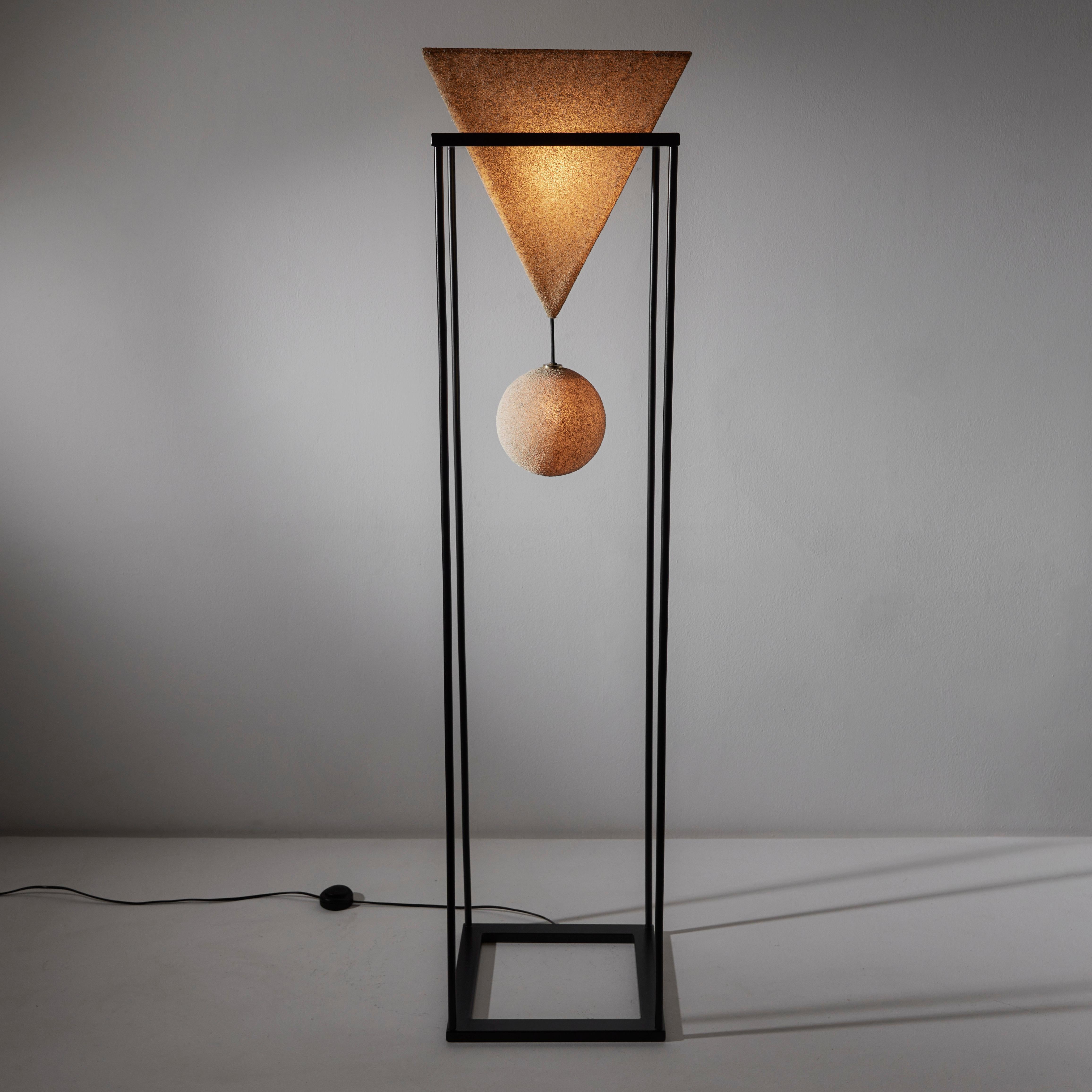 Enameled Floor Lamp by Luciano Sartini for Singleton