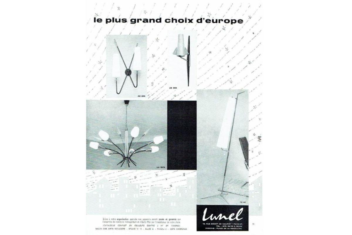 Stehleuchte „Lunel“ von Lunel, 1950 im Angebot 6
