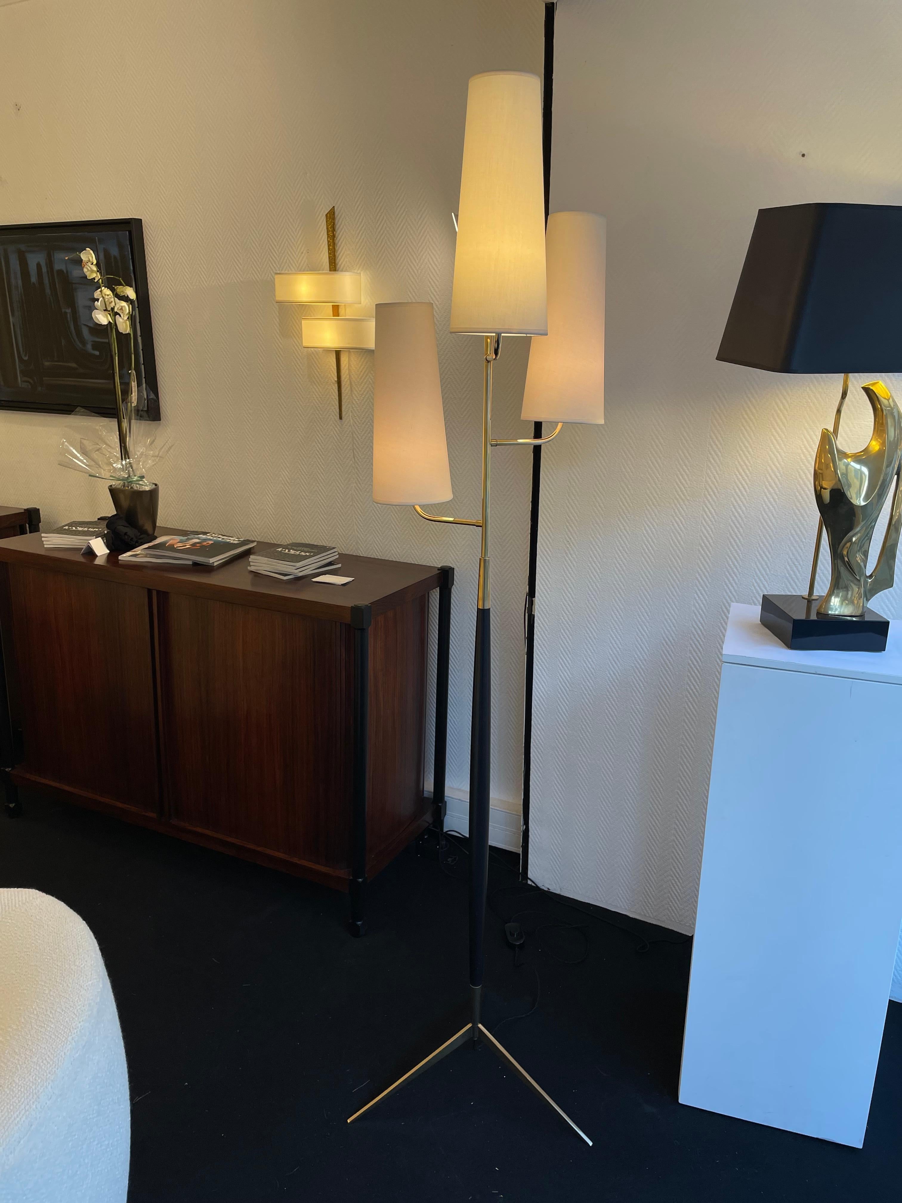 Mid-Century Modern Floor lamp by Lunel 1950