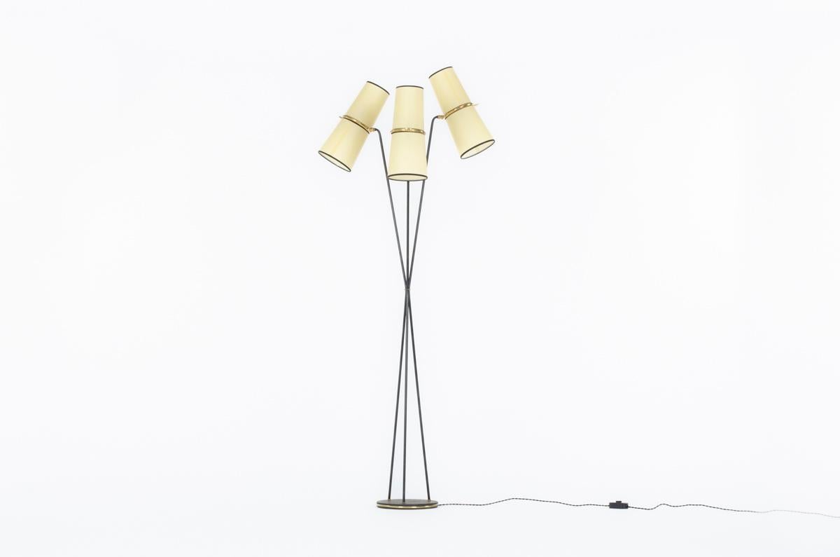 French Floor lamp by Lunel 1950 For Sale