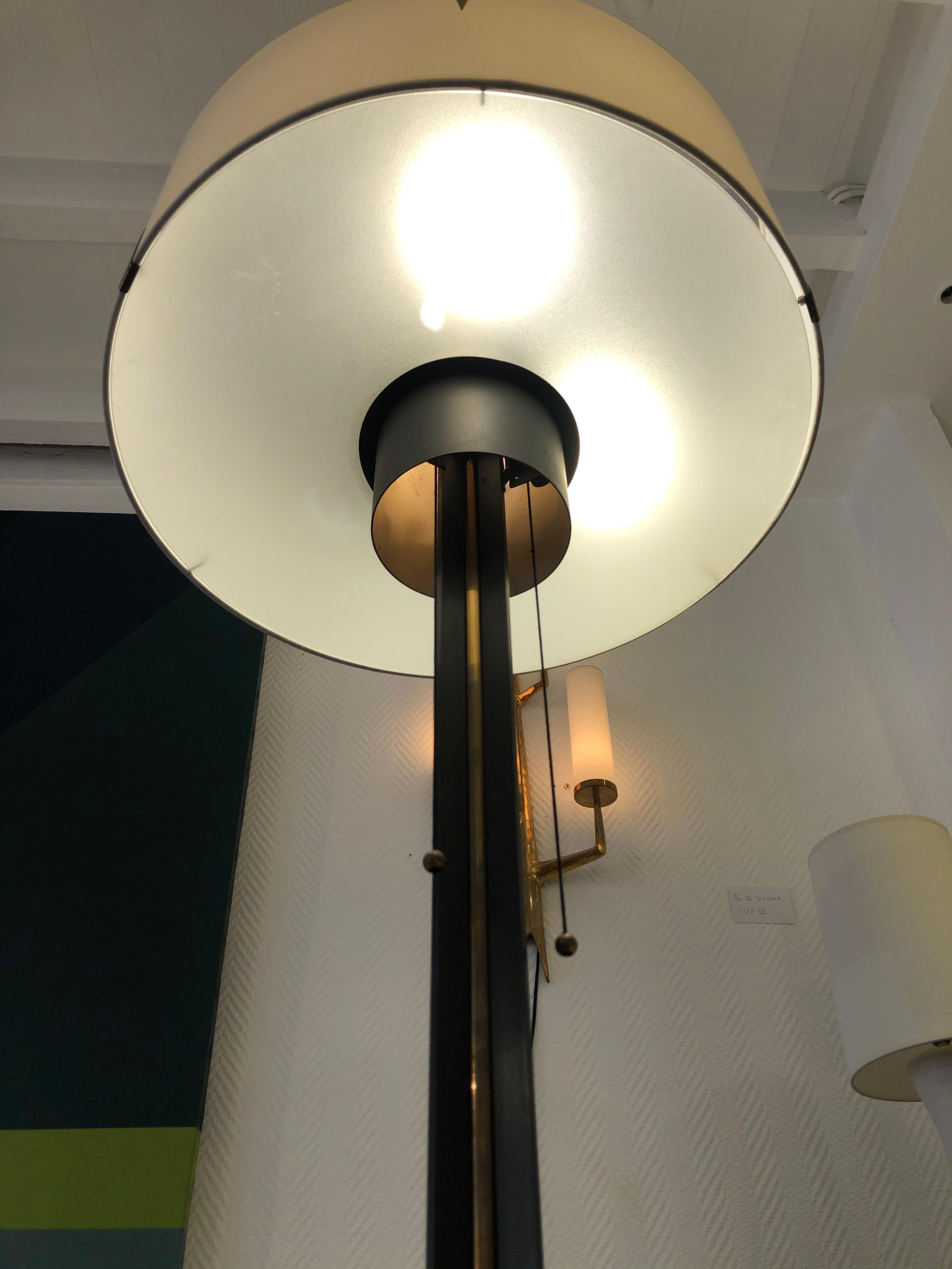 Metalwork Floor Lamp by Maison Arlus, 1950 For Sale