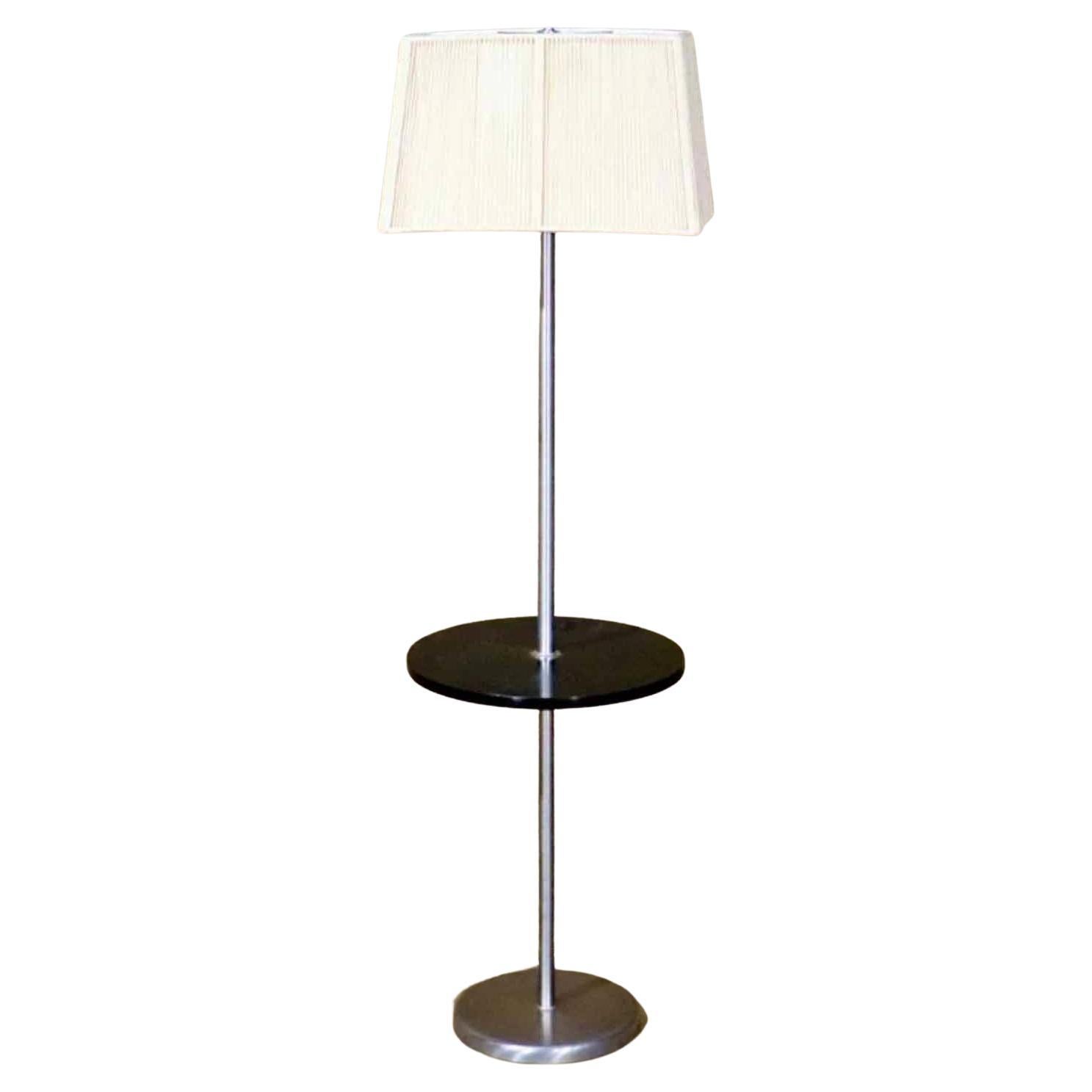 Floor Lamp by Nessen Studio W/ Table For Sale