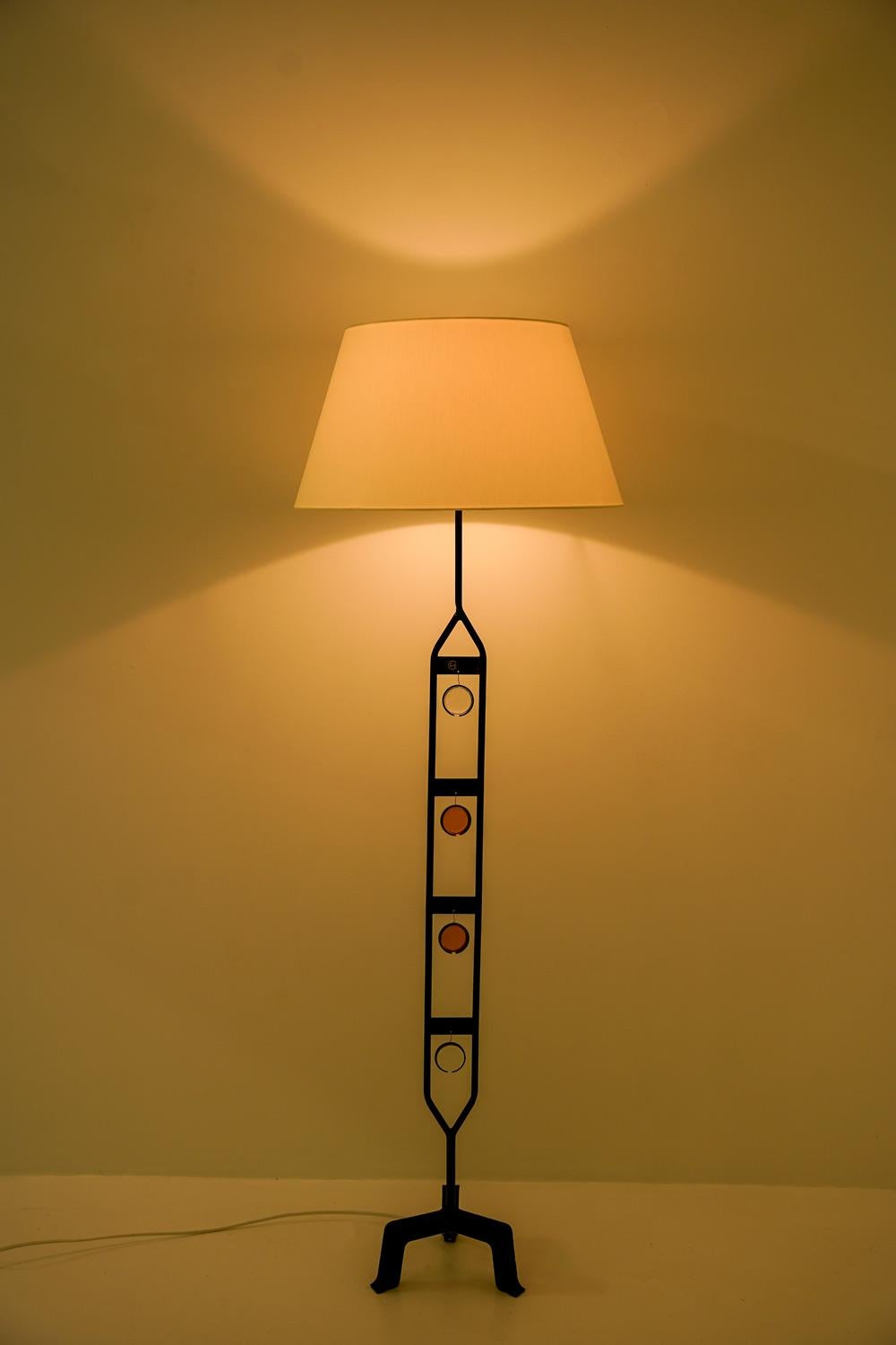 Lámpara de pie de Nybro Armaturfabrik, Suecia, años 60 en venta 1