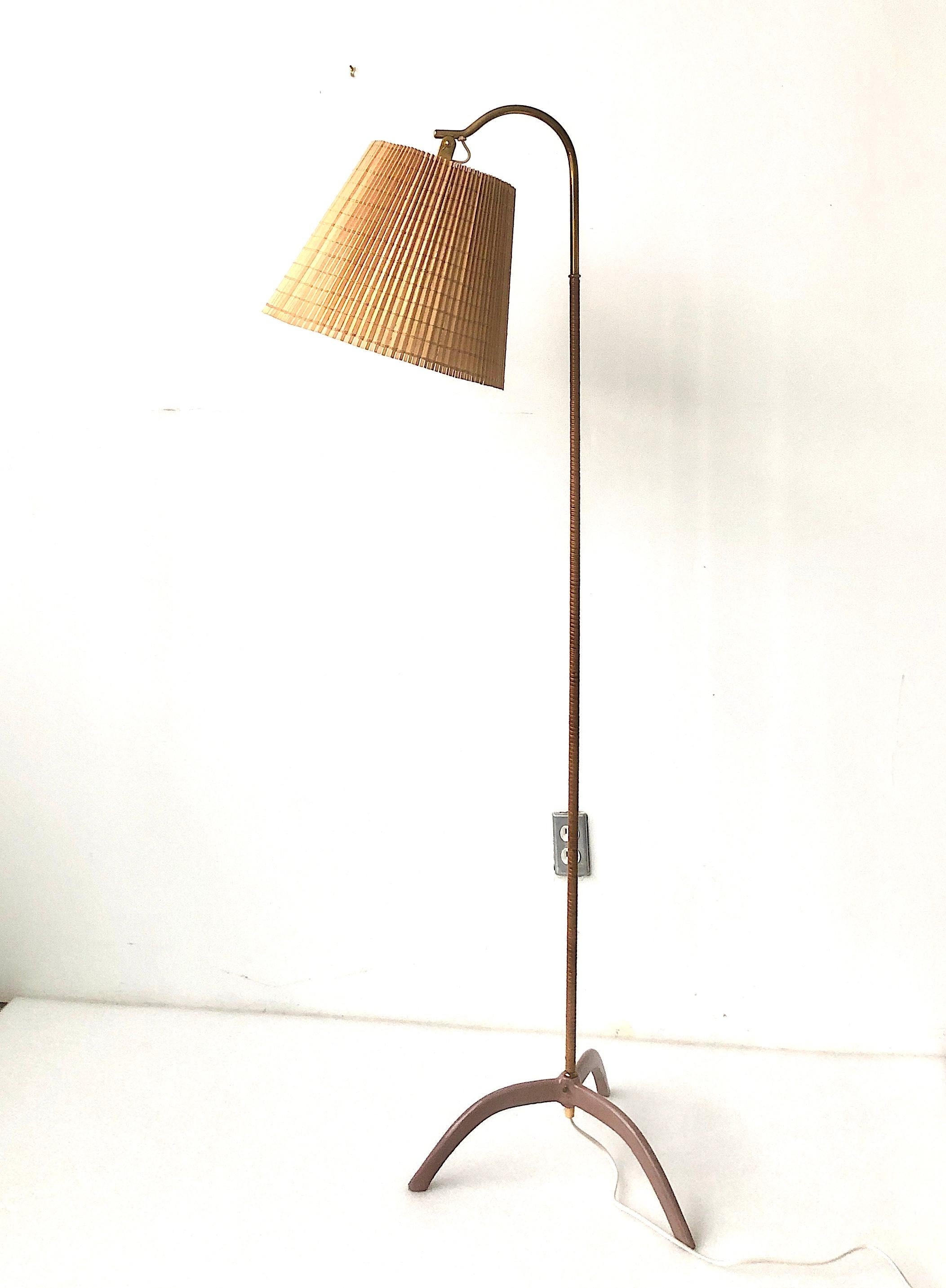 Scandinavian Modern Floor Lamp by Paavo Tynell Model 9609  For Sale