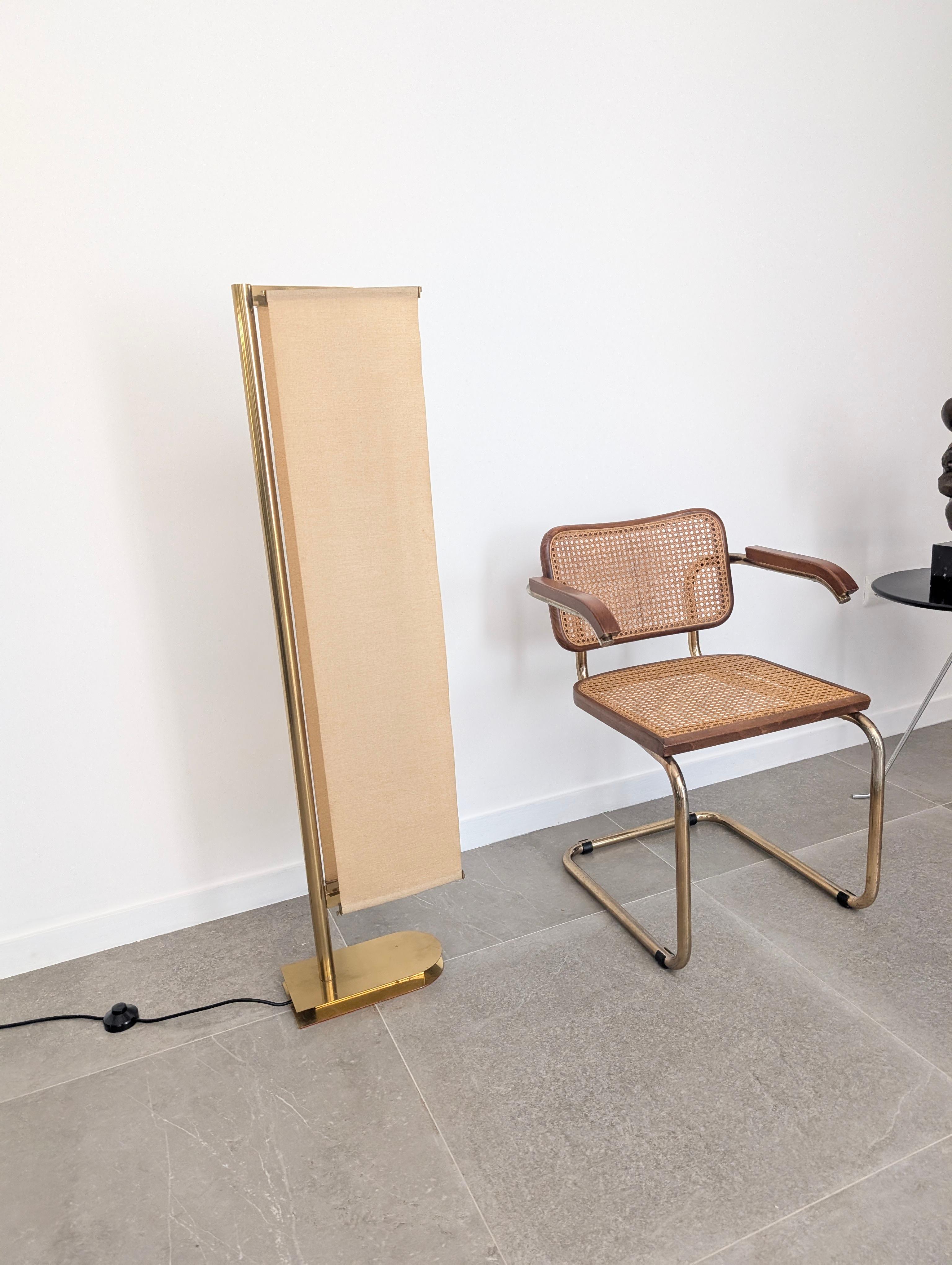Brass Floor Lamp by Pietro Chiesa for Fontana Arte, 1960s For Sale