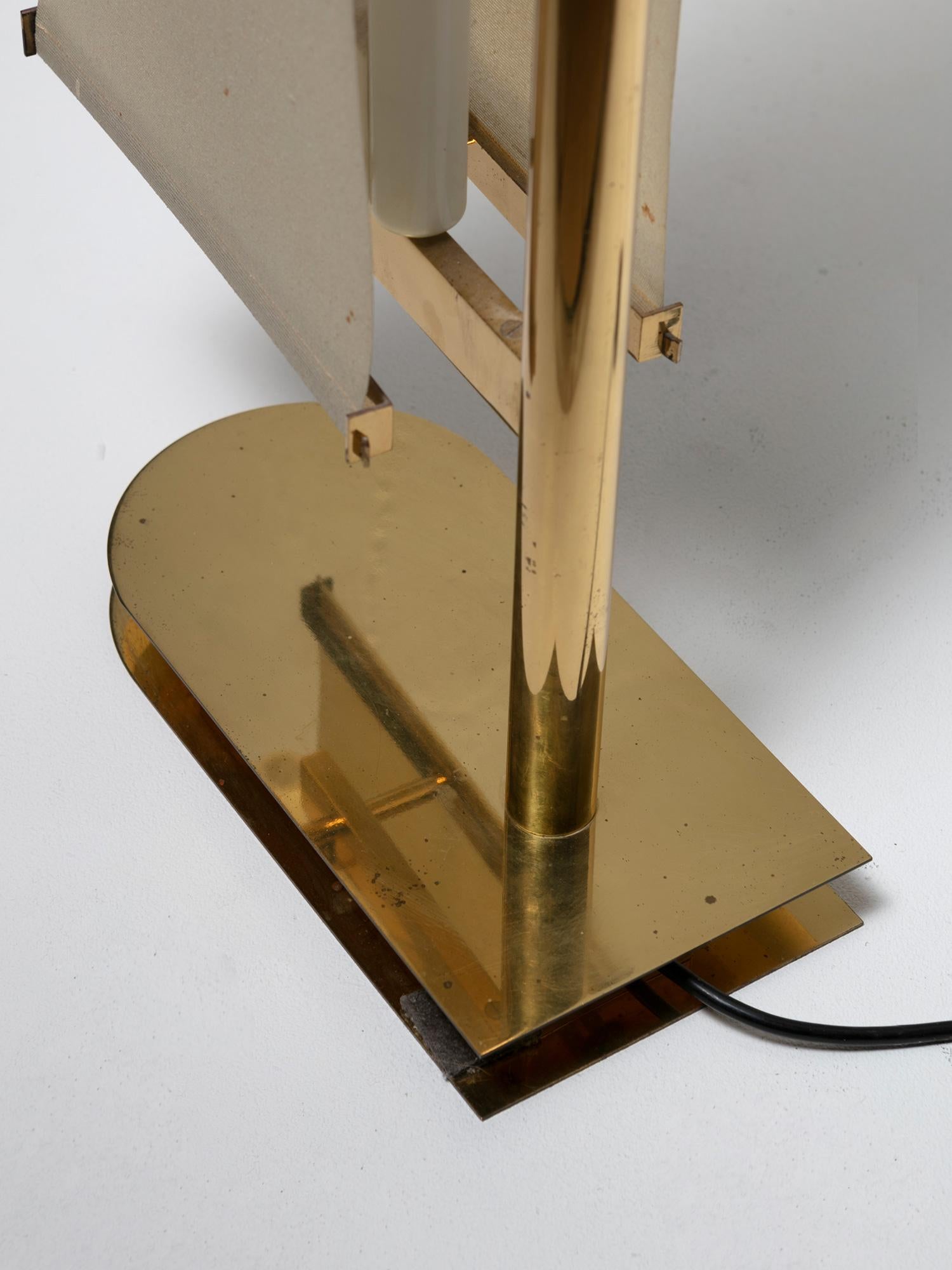 Brass Floor Lamp by Pietro Chiesa for Fontana Arte
