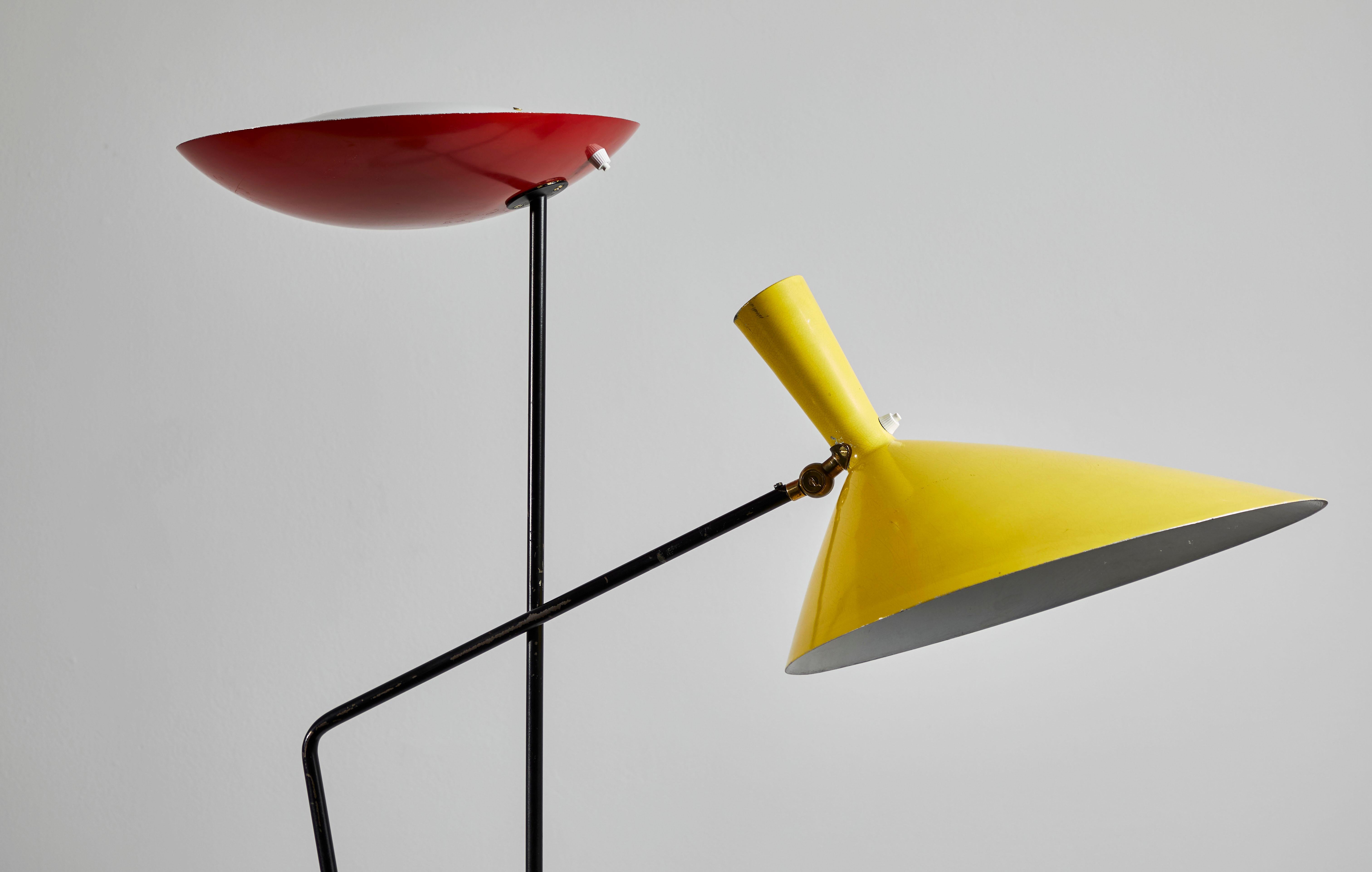 Swiss Floor Lamp by Prof. Carl Moor for BAG Turgi Switzerland