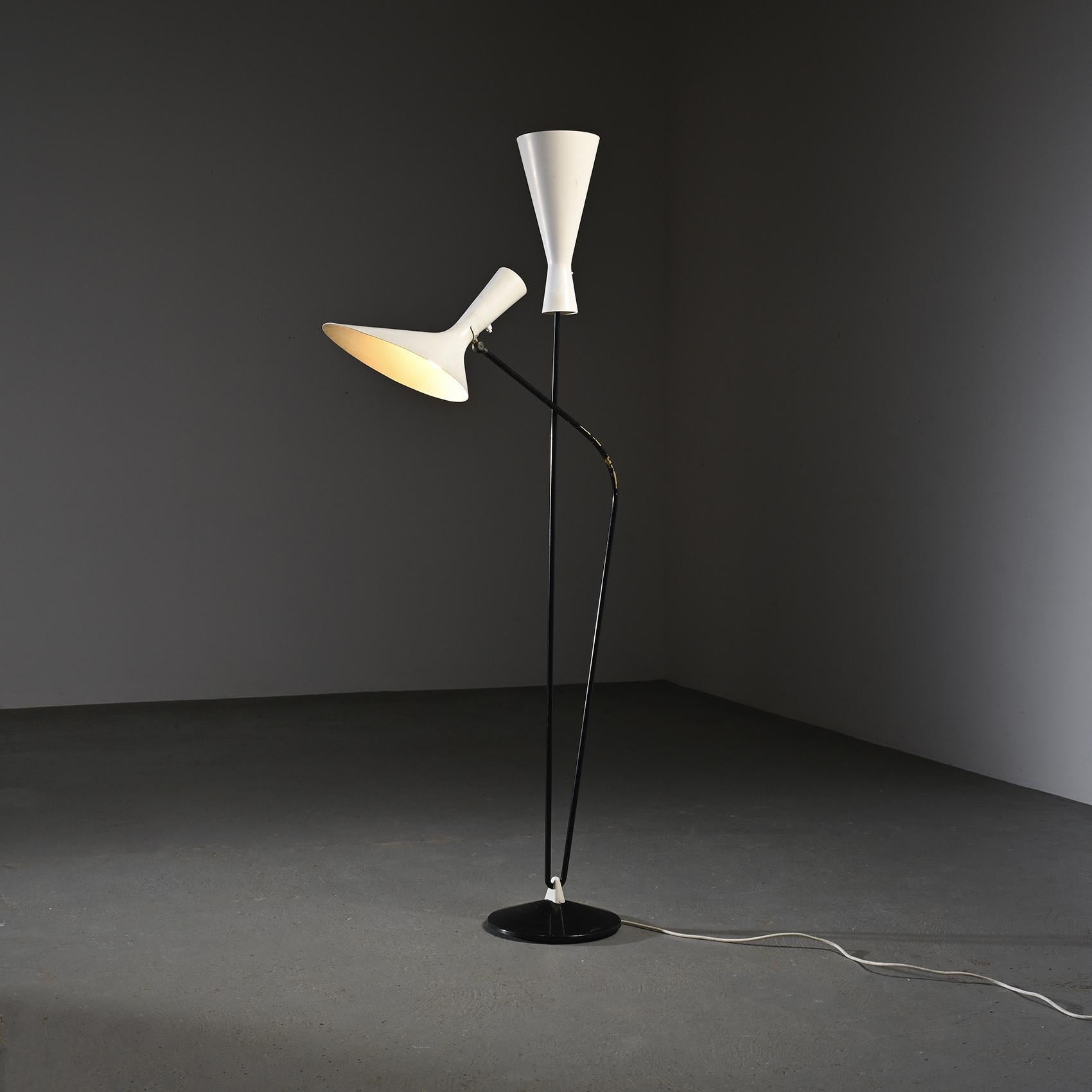 Metal Floor lamp by Professor Carl Moor for Bag Turgi, circa 1949