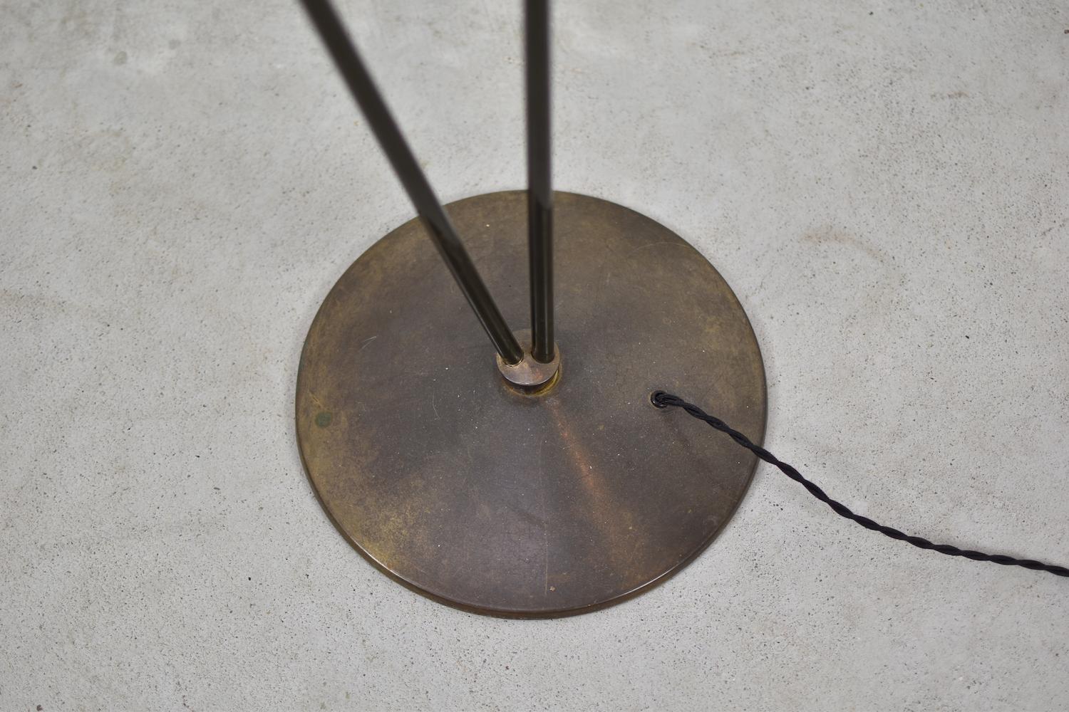 Mid-20th Century Floor Lamp by Professor D. Moor for Bag Bronzewaren Fabrik, Switzerland, 1953