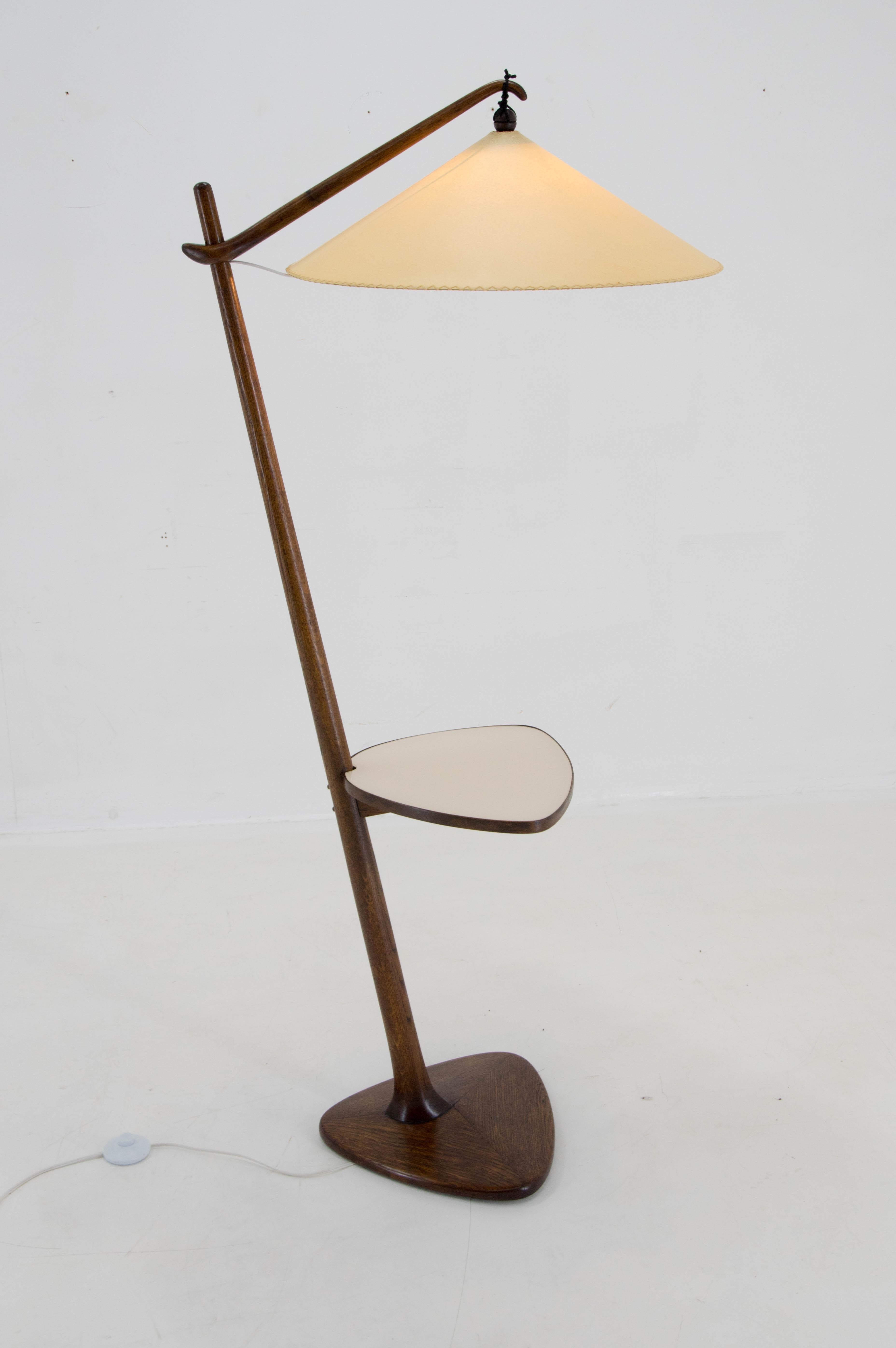 Floor Lamp by Rada for Krasna Jizba, Czechoslovakia, 1940s For Sale 7