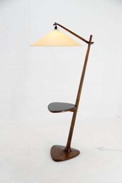 Lámpara de pie de Rada para Krasna JIzba, Checoslovaquia, década de 1940