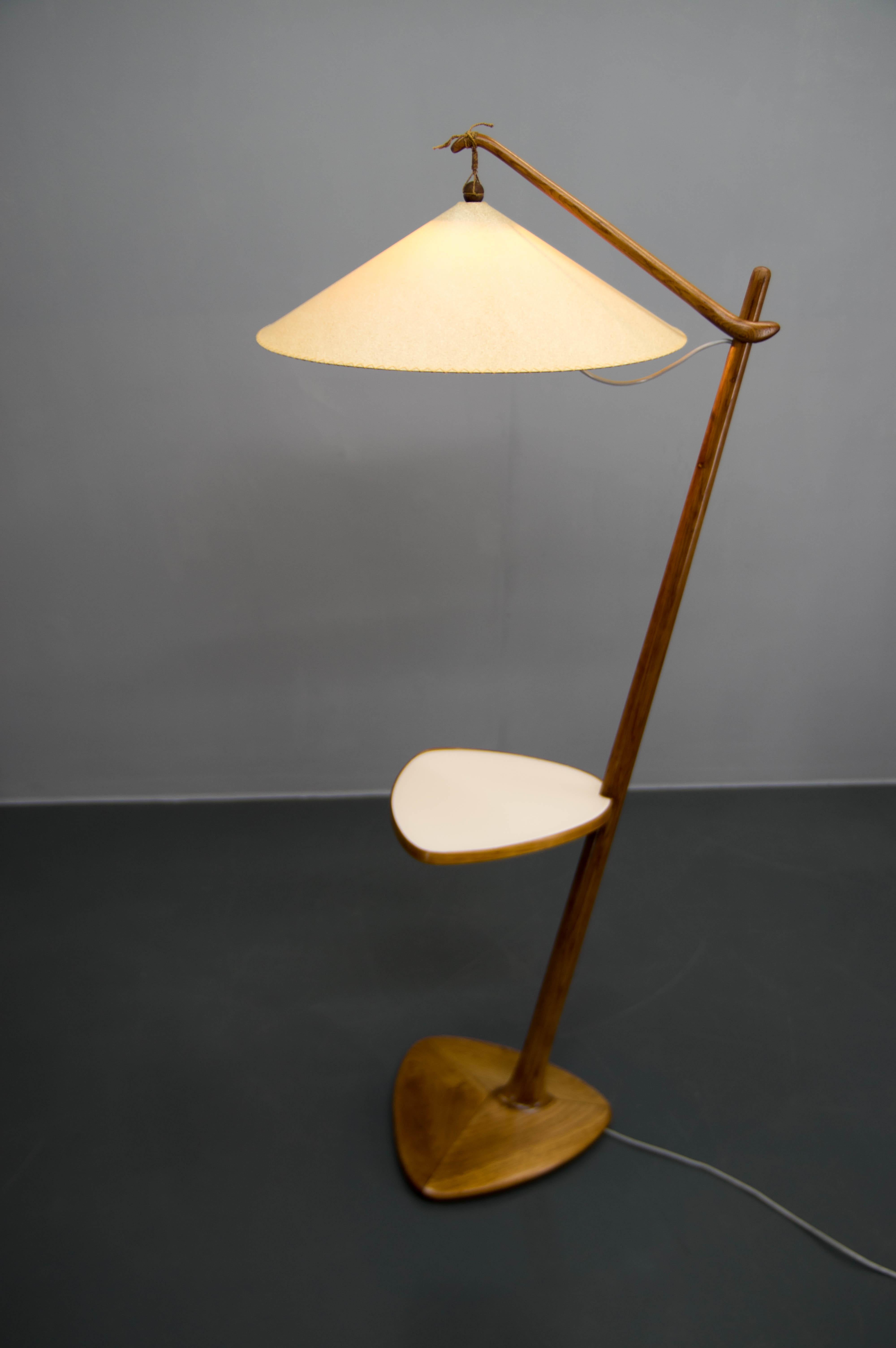 Art Deco Floor Lamp by Rada for Krasna Jizba, Czechoslovakia, 1940s