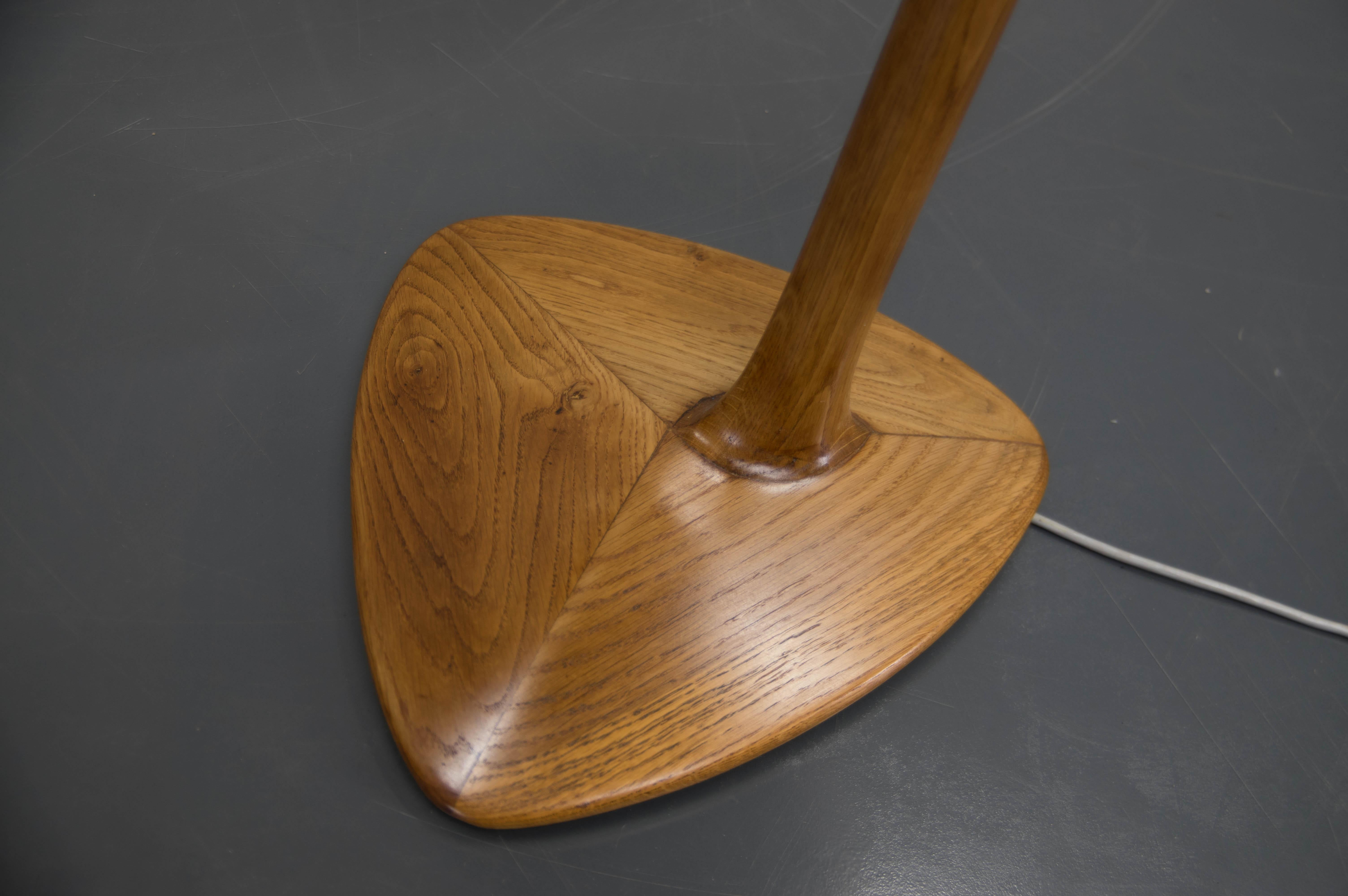 Glass Floor Lamp by Rada for Krasna Jizba, Czechoslovakia, 1940s
