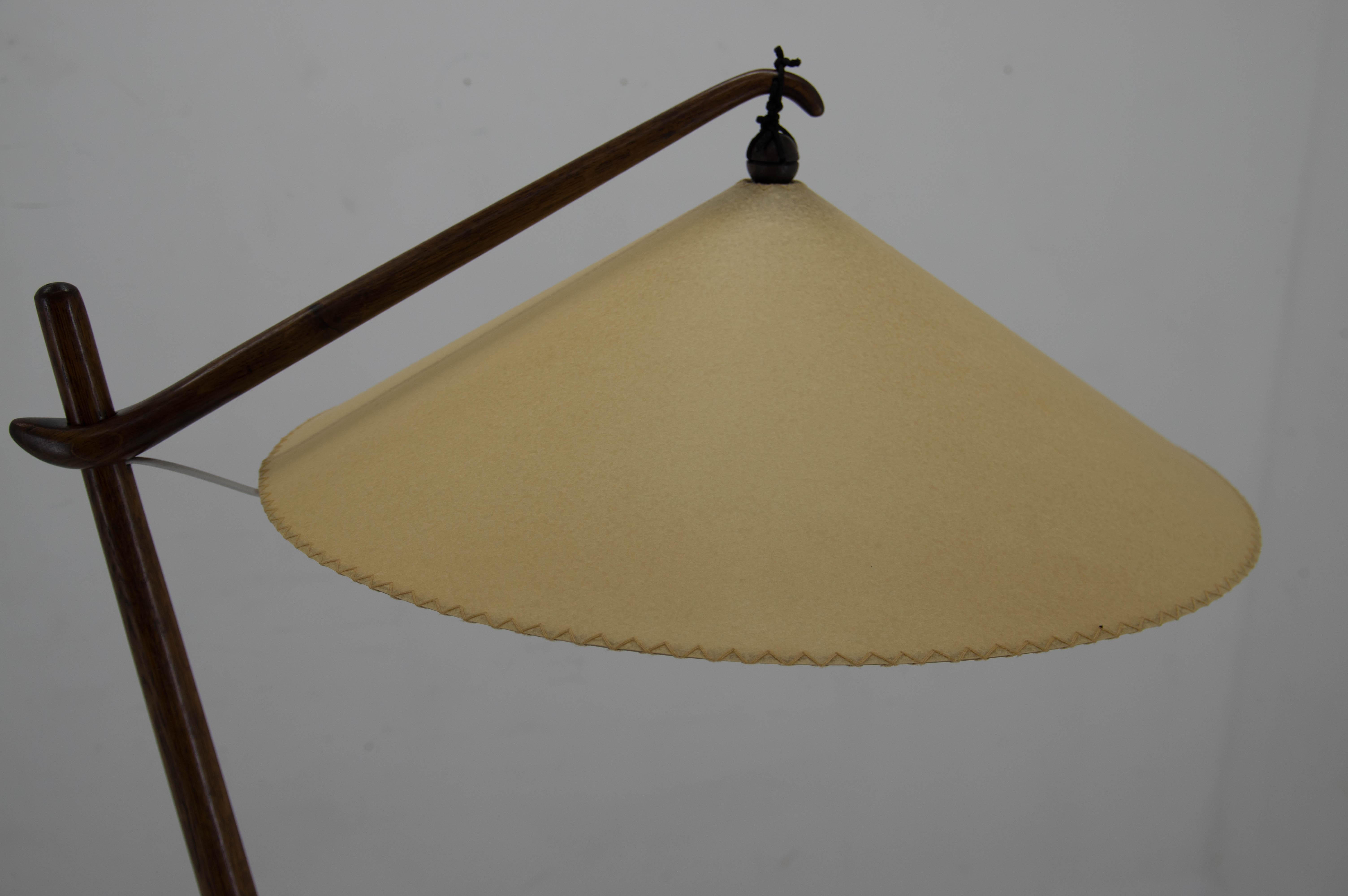 Floor Lamp by Rada for Krasna Jizba, Czechoslovakia, 1940s For Sale 3