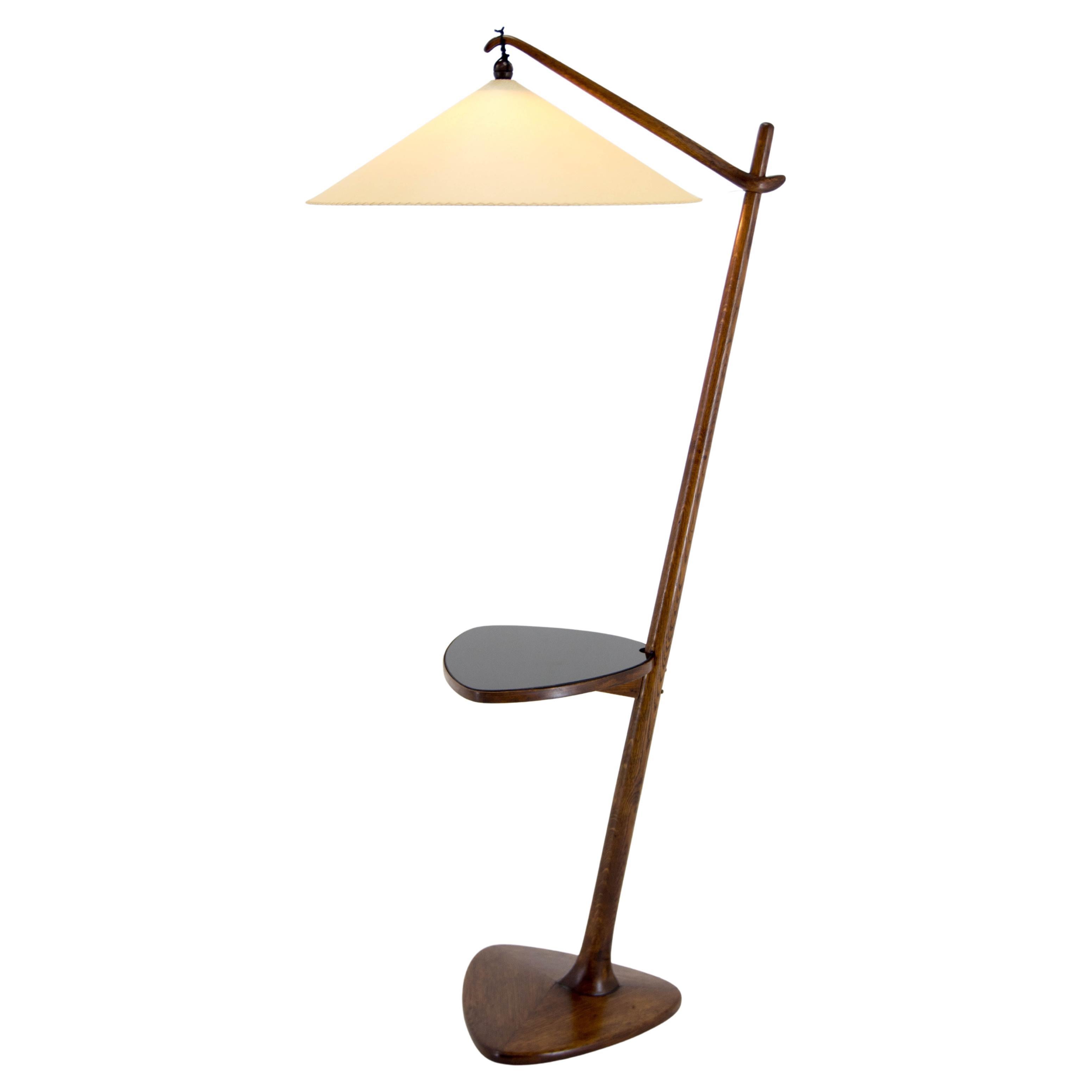 Floor Lamp by Rada for Krasna Jizba, Czechoslovakia, 1940s For Sale