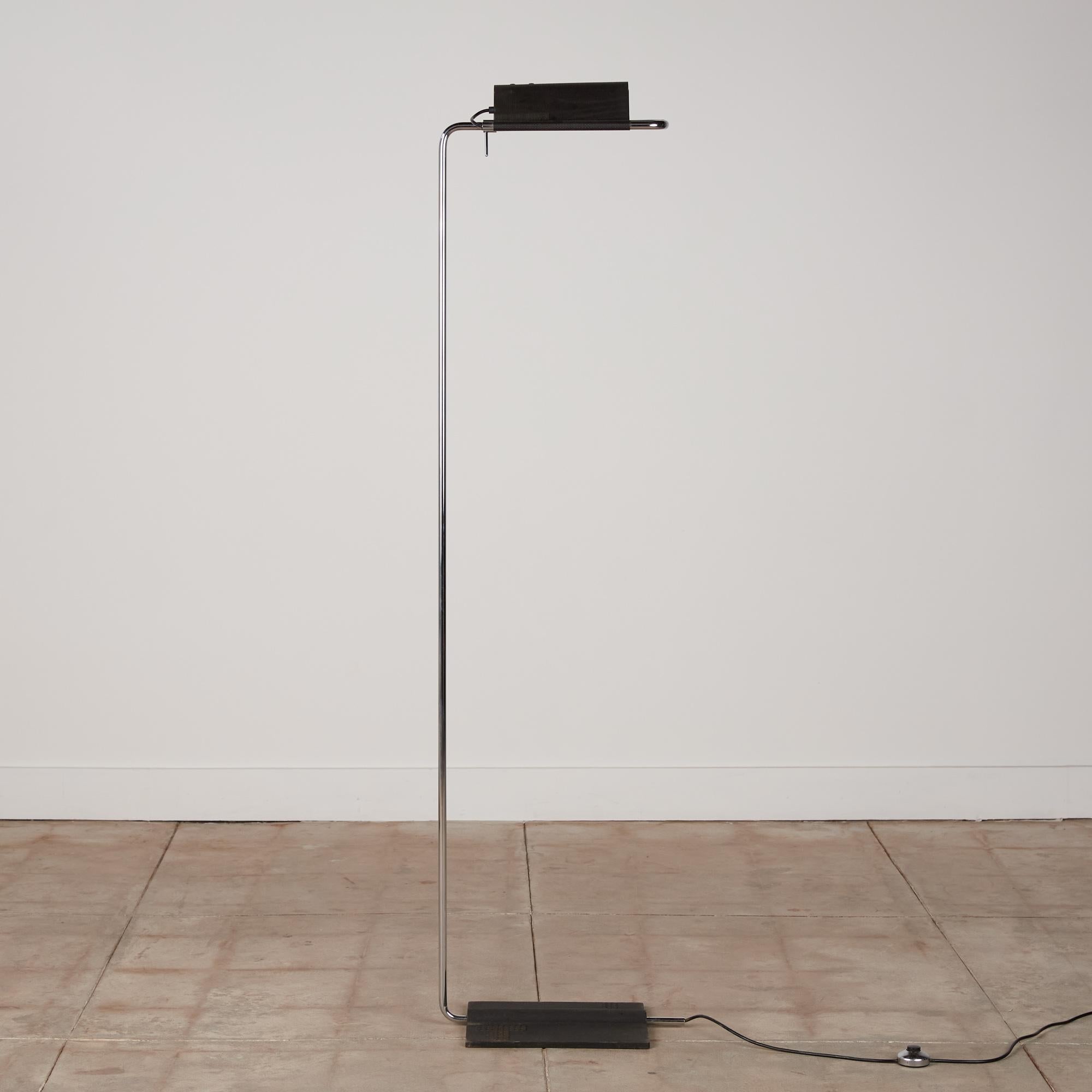 Steel Floor Lamp by Raul Barbieri & Giorgio Marianelli for Tronconi