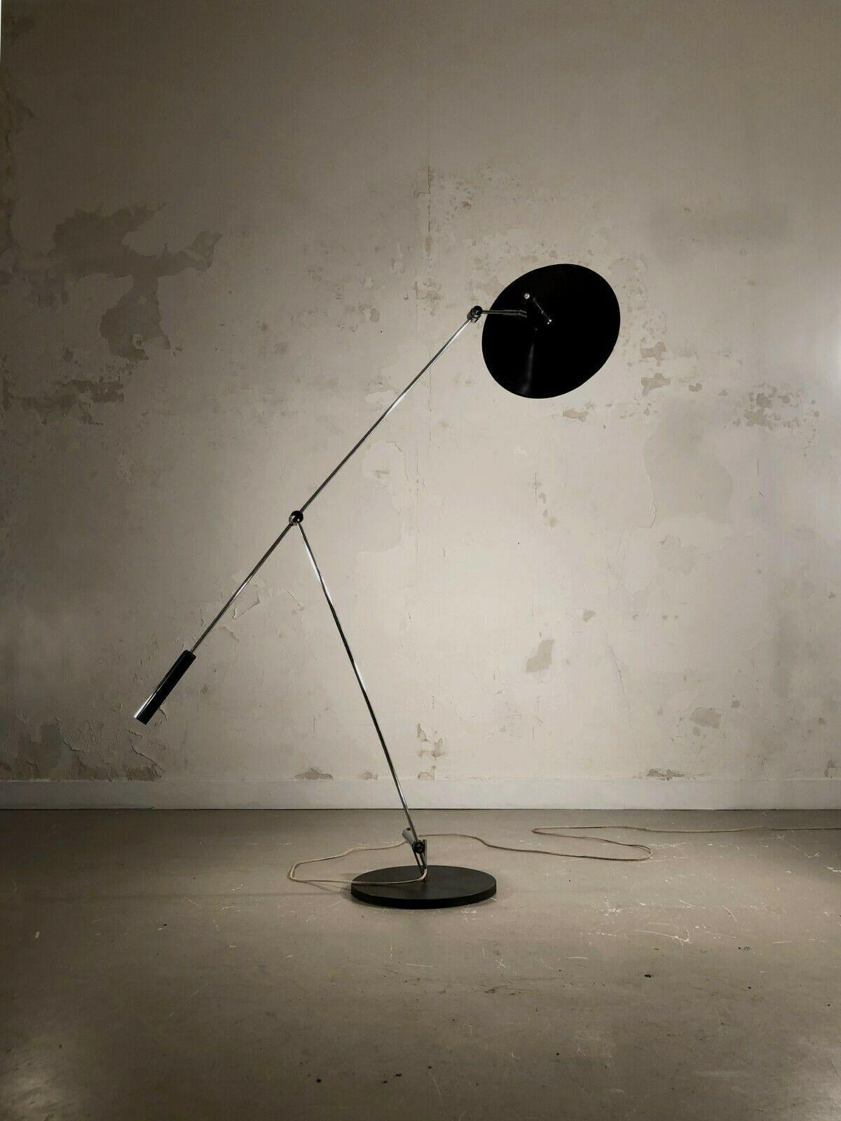A MID-CENTURY-MODERN FLOOR LAMP by RICO & ROSEMARIE BALTENSWEILER, Swiss 1950 For Sale 1