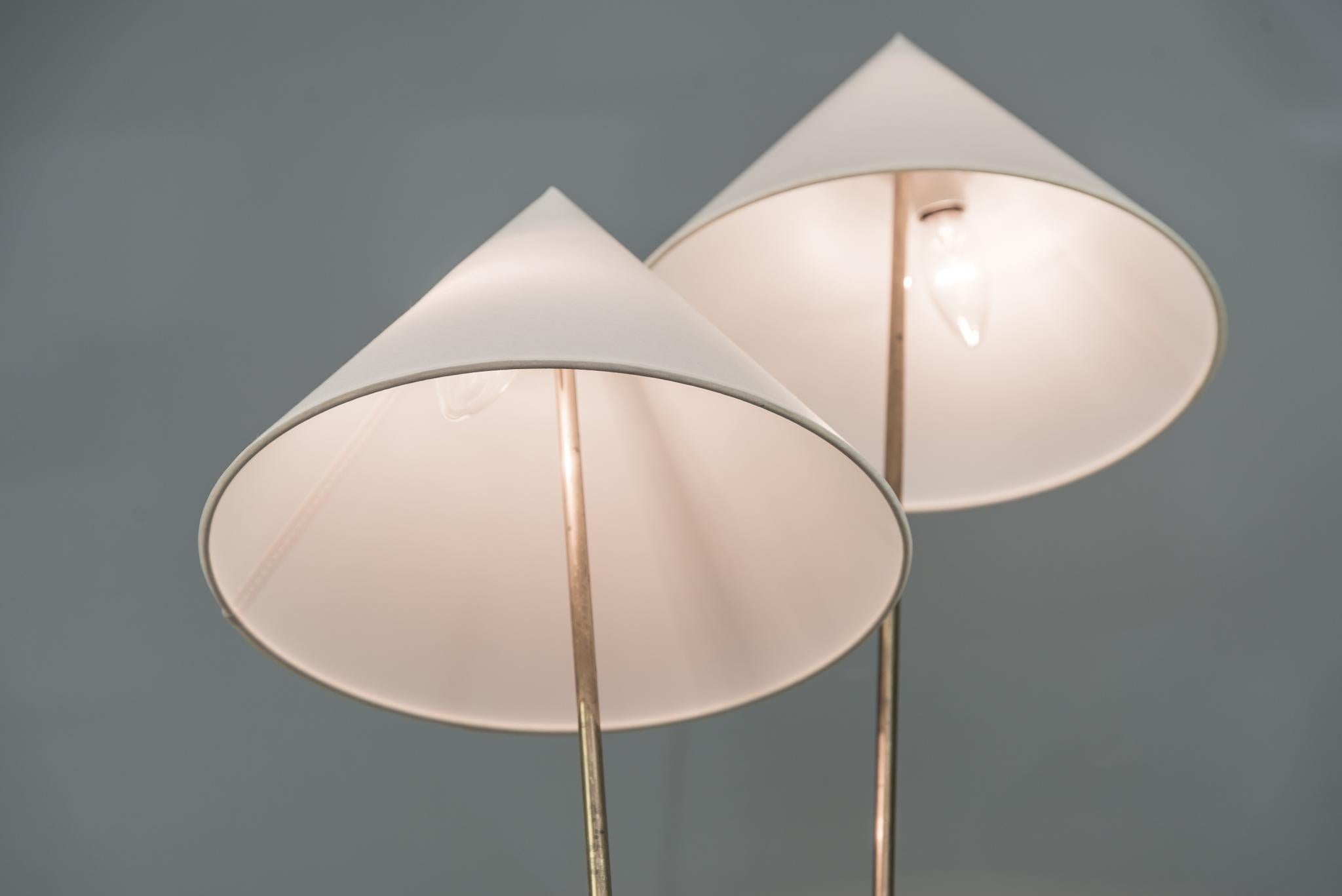 Floor Lamp by Rupert Nikoll, Brass Black Cast Metal, Austria, 1960 10