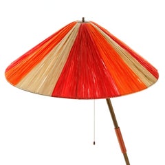Floor Lamp by Rupert Nikoll, Patinated Brass Black Cast Iron, Austria, 1960