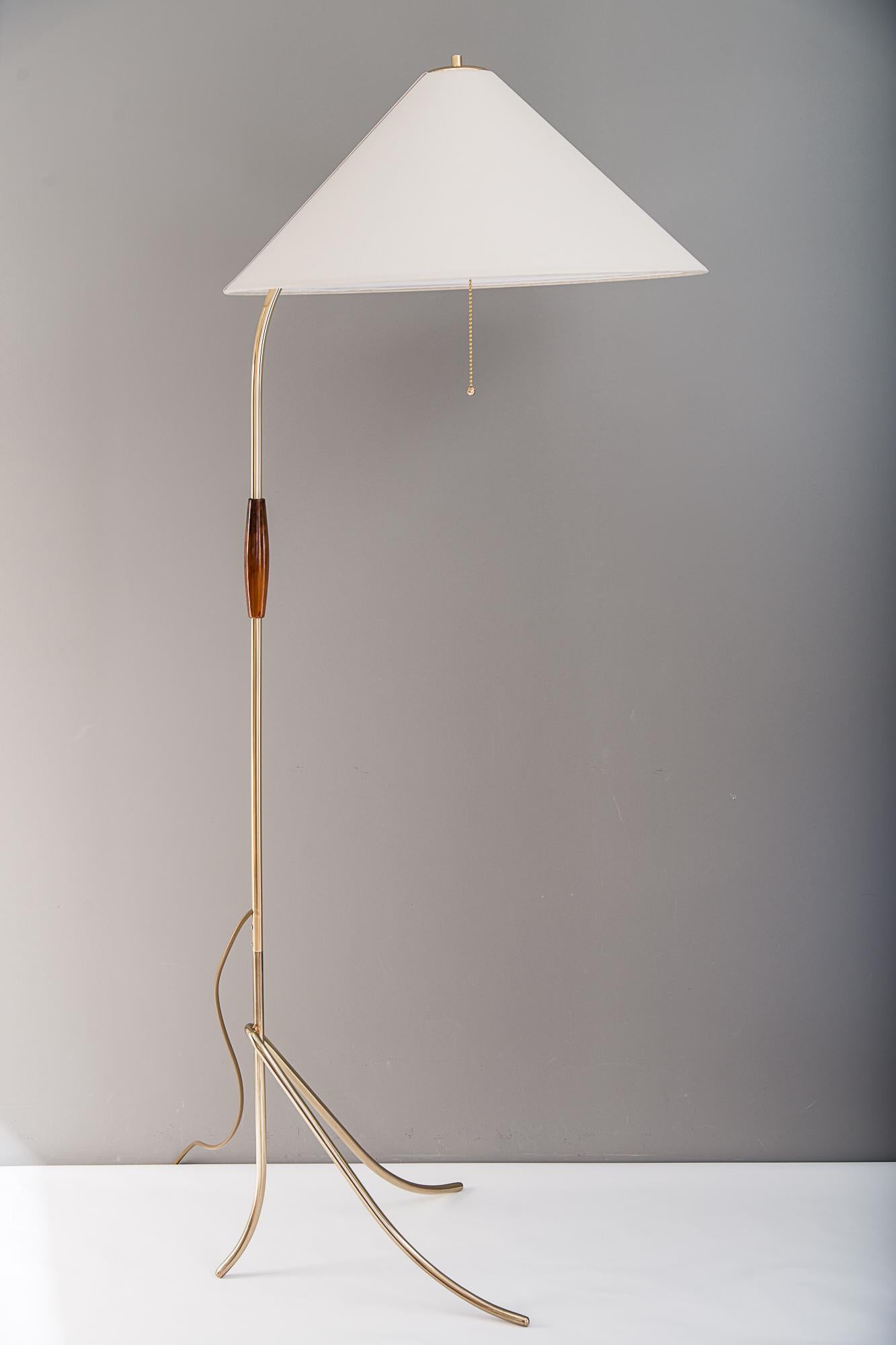 Austrian Floor Lamp by Rupert Nikoll, Vienna, 1950s