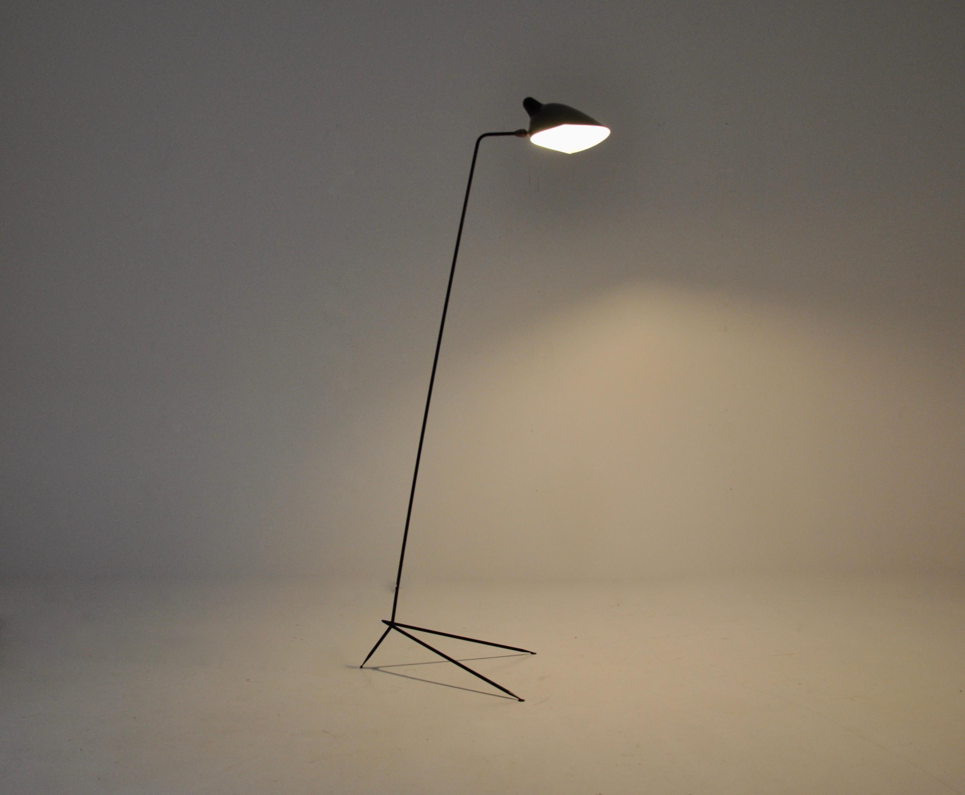 Mid-Century Modern Floor lamp by Serge Mouille, 1st edition, 1953 For Sale
