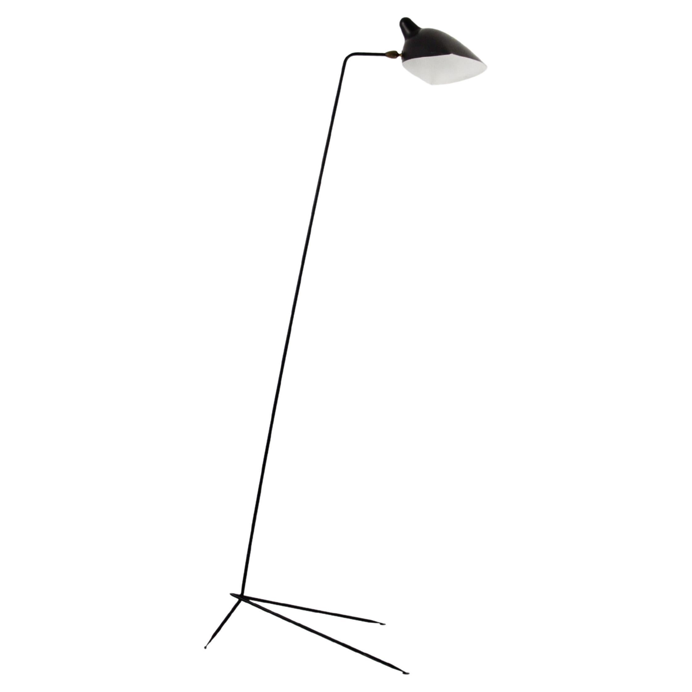 Floor lamp by Serge Mouille, 1st edition, 1953 For Sale
