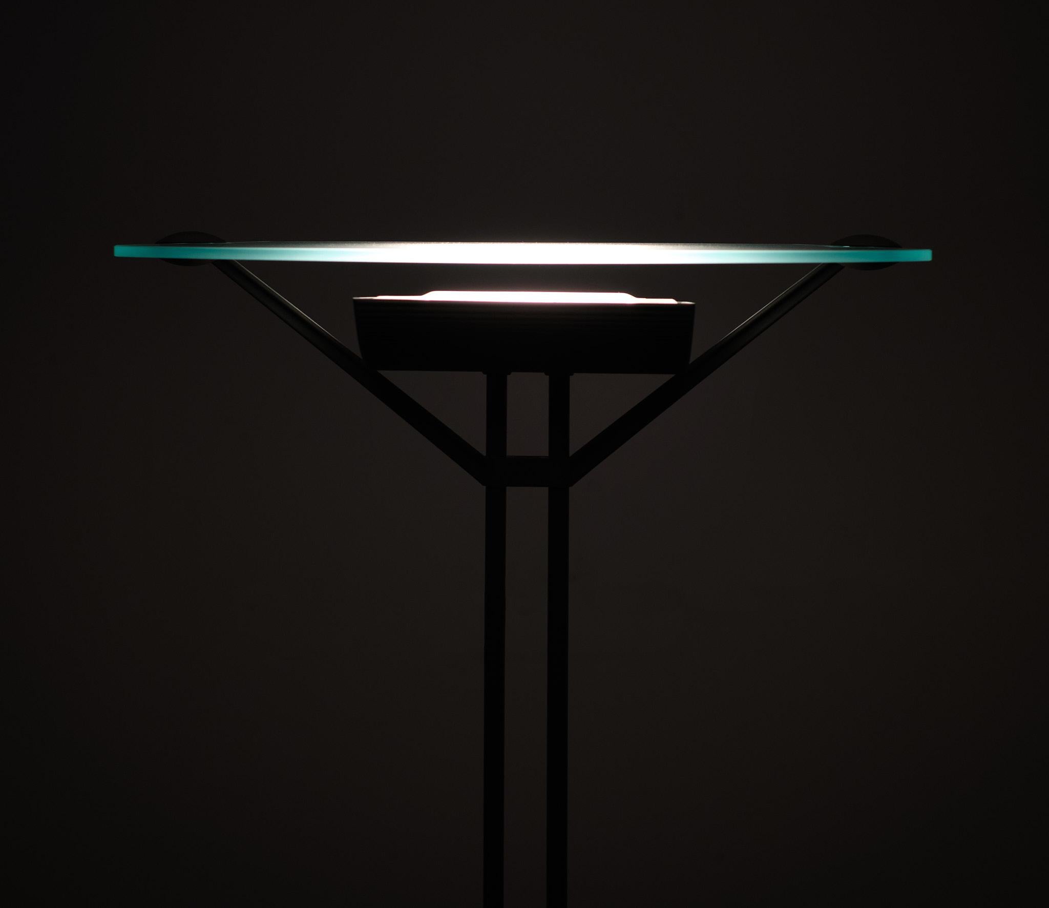 Stehlampe von Sigheaki Asahara für Luci Italia, 1980er-Jahre (Metall) im Angebot