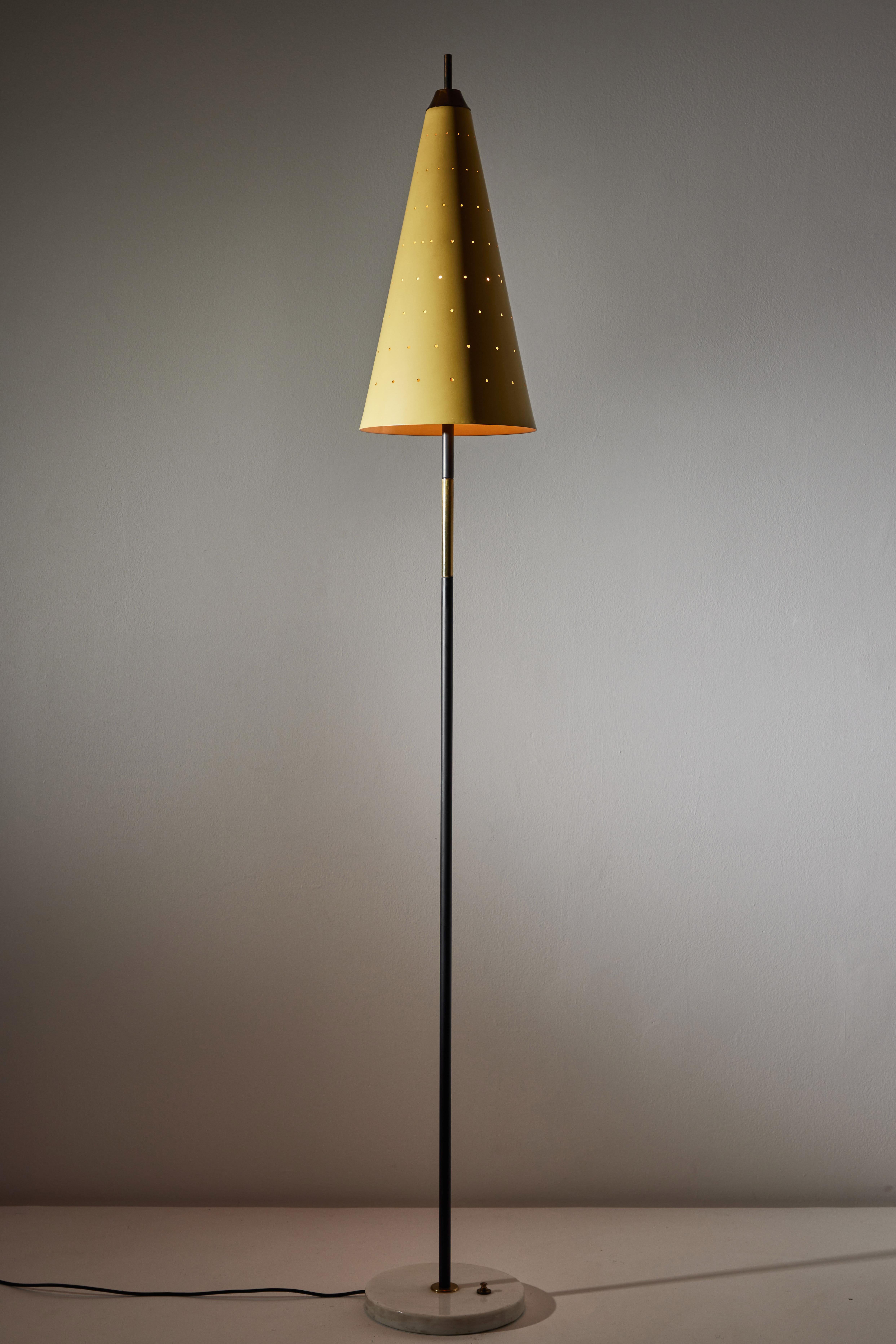 Enameled Floor Lamp by Stilnovo