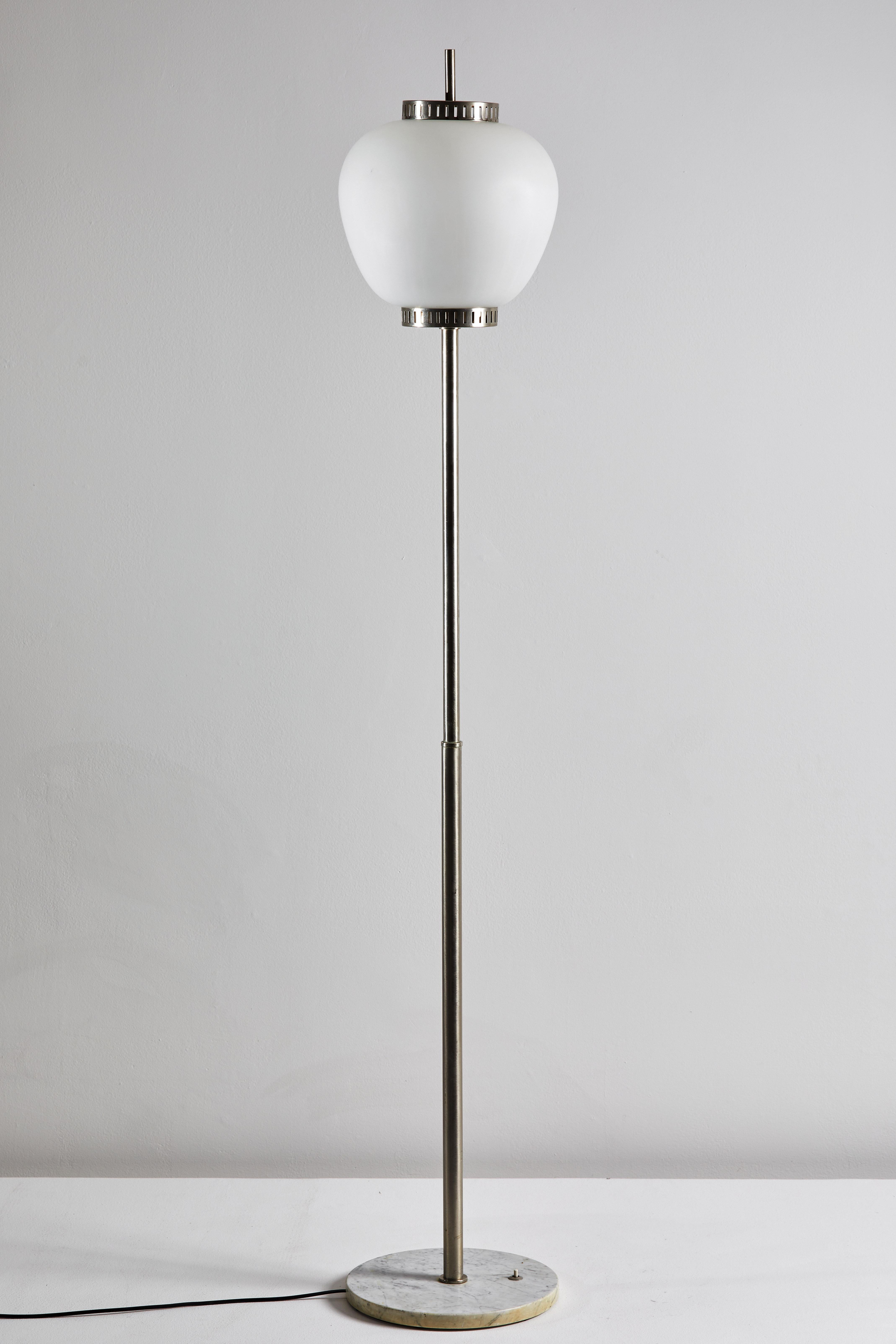 Plated Floor Lamp by Stilnovo