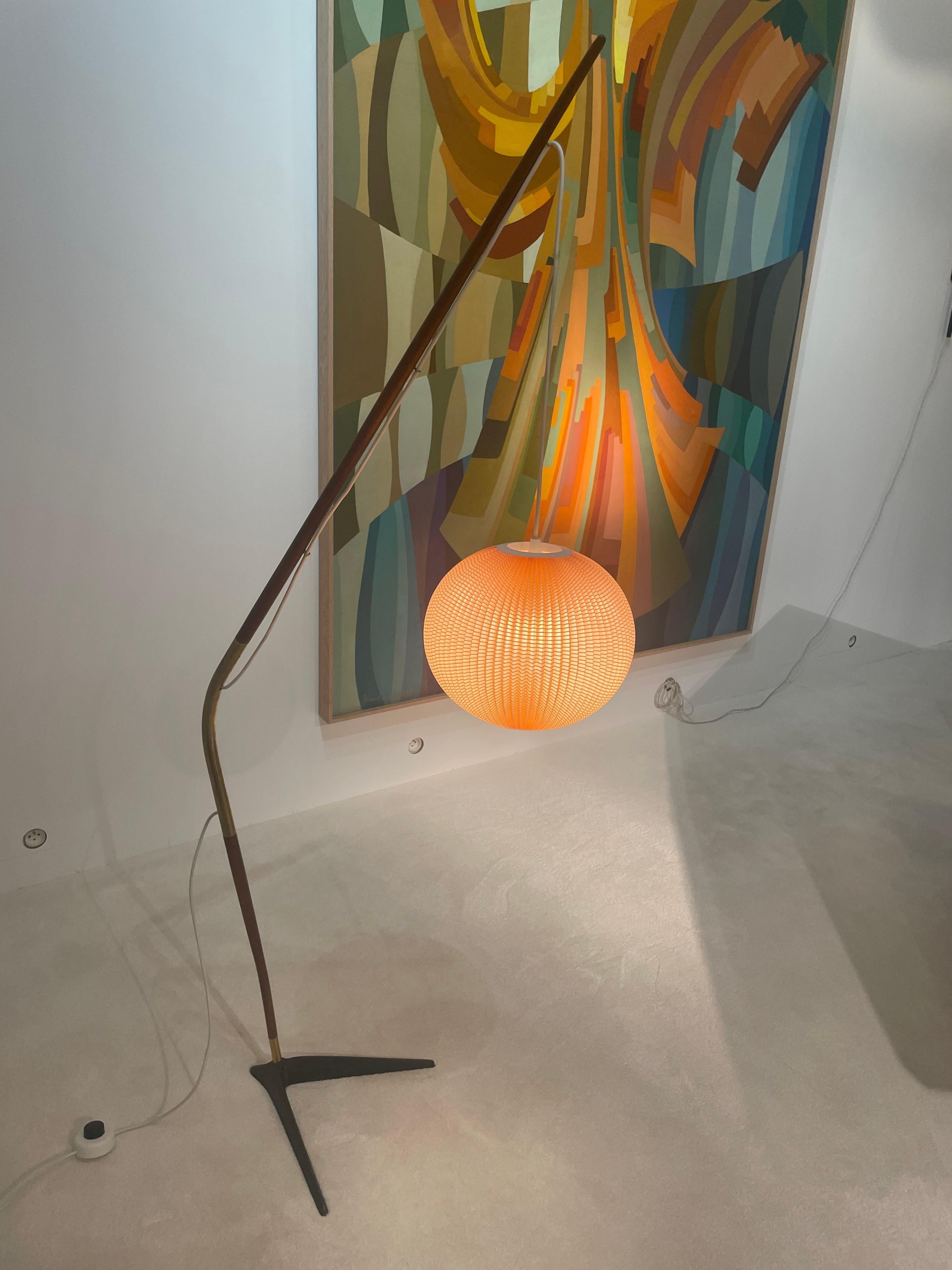 Floor Lamp by Svend Aage Holm Sorensen In Good Condition In Saint-Ouen, FR