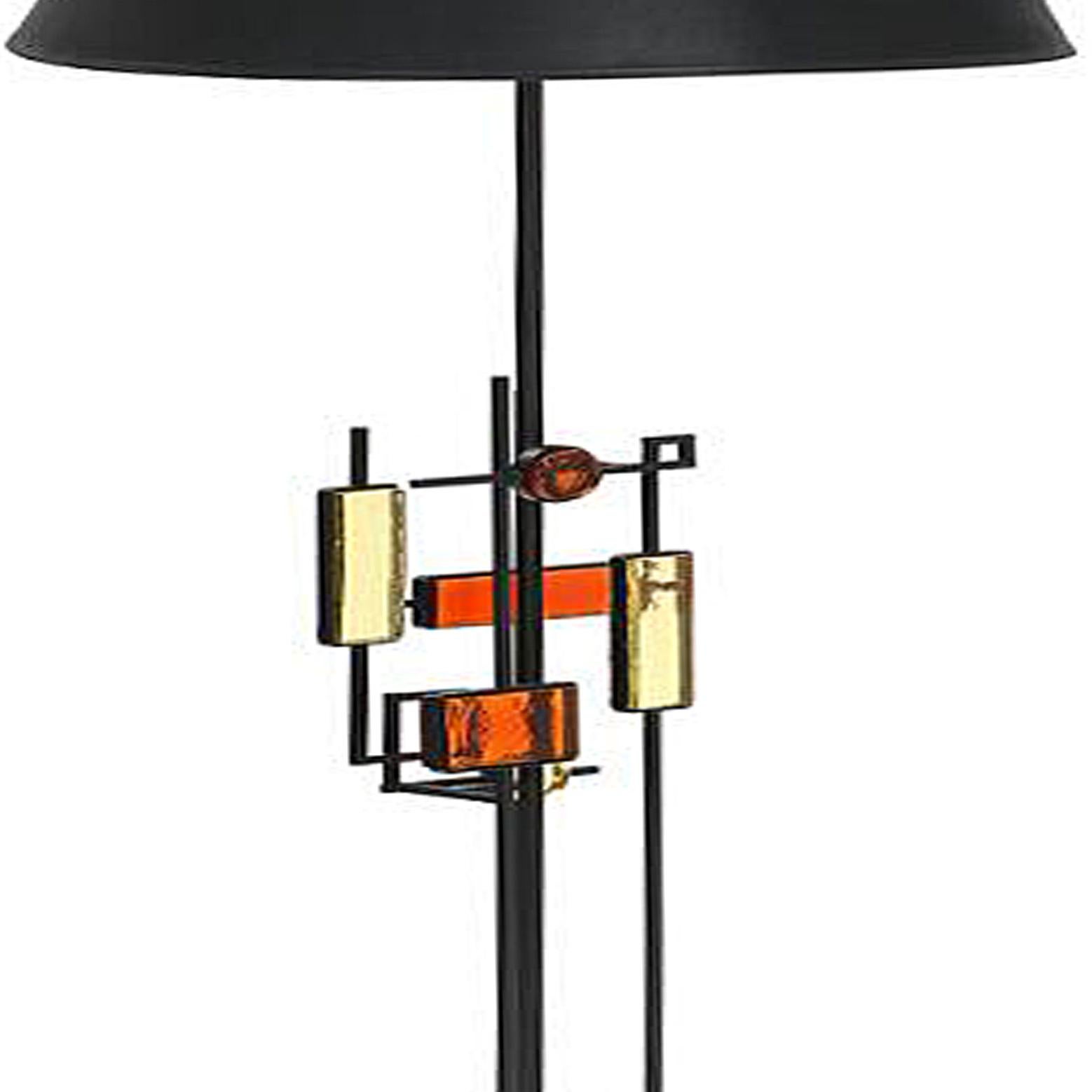 Floor Lamp By Svend Aage Holm Sørensen 1960's In Good Condition For Sale In Hudson, NY