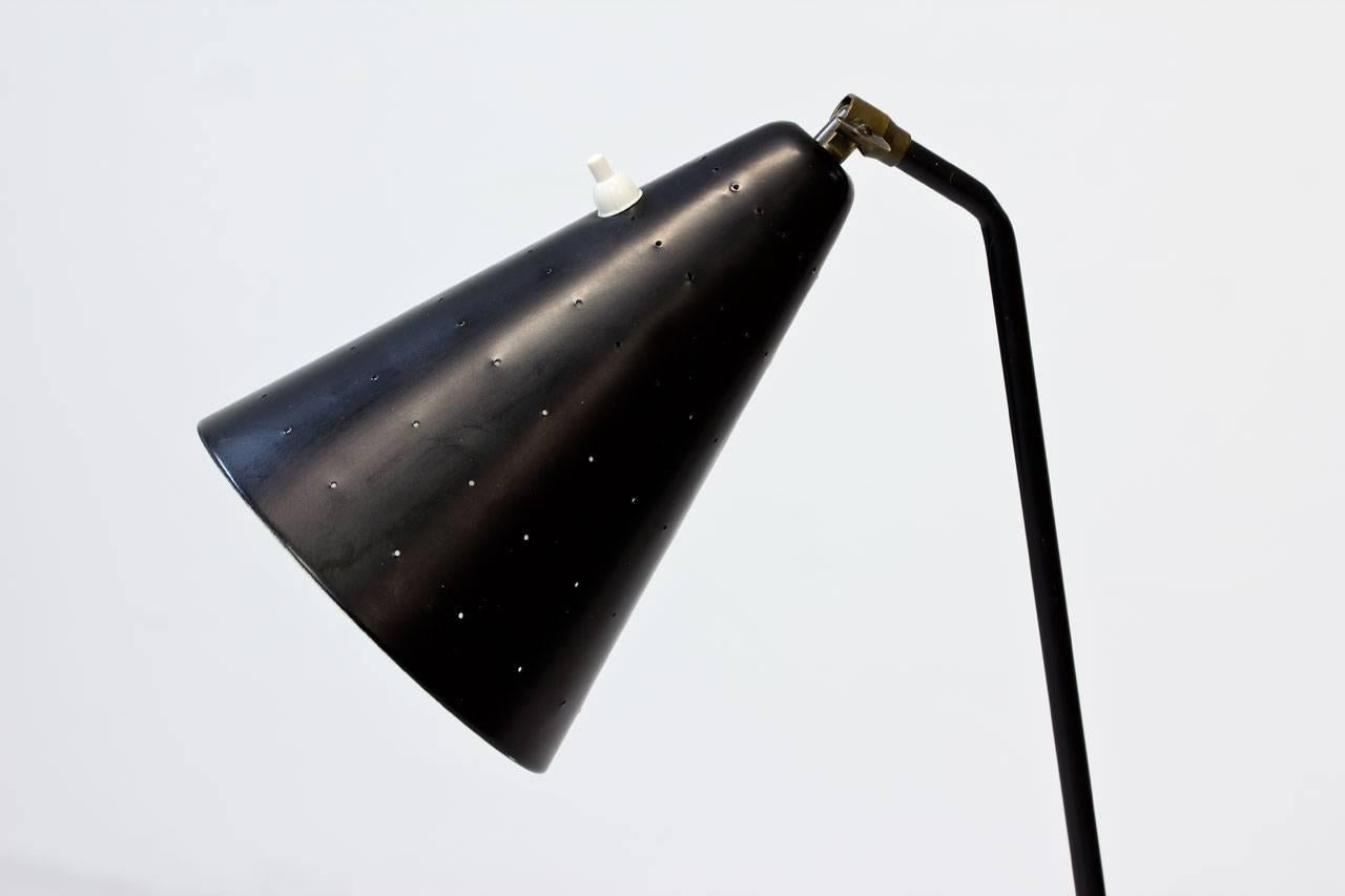 Metal Floor Lamp by Svend Aage Holm Sørensen, Denmark, 1950s