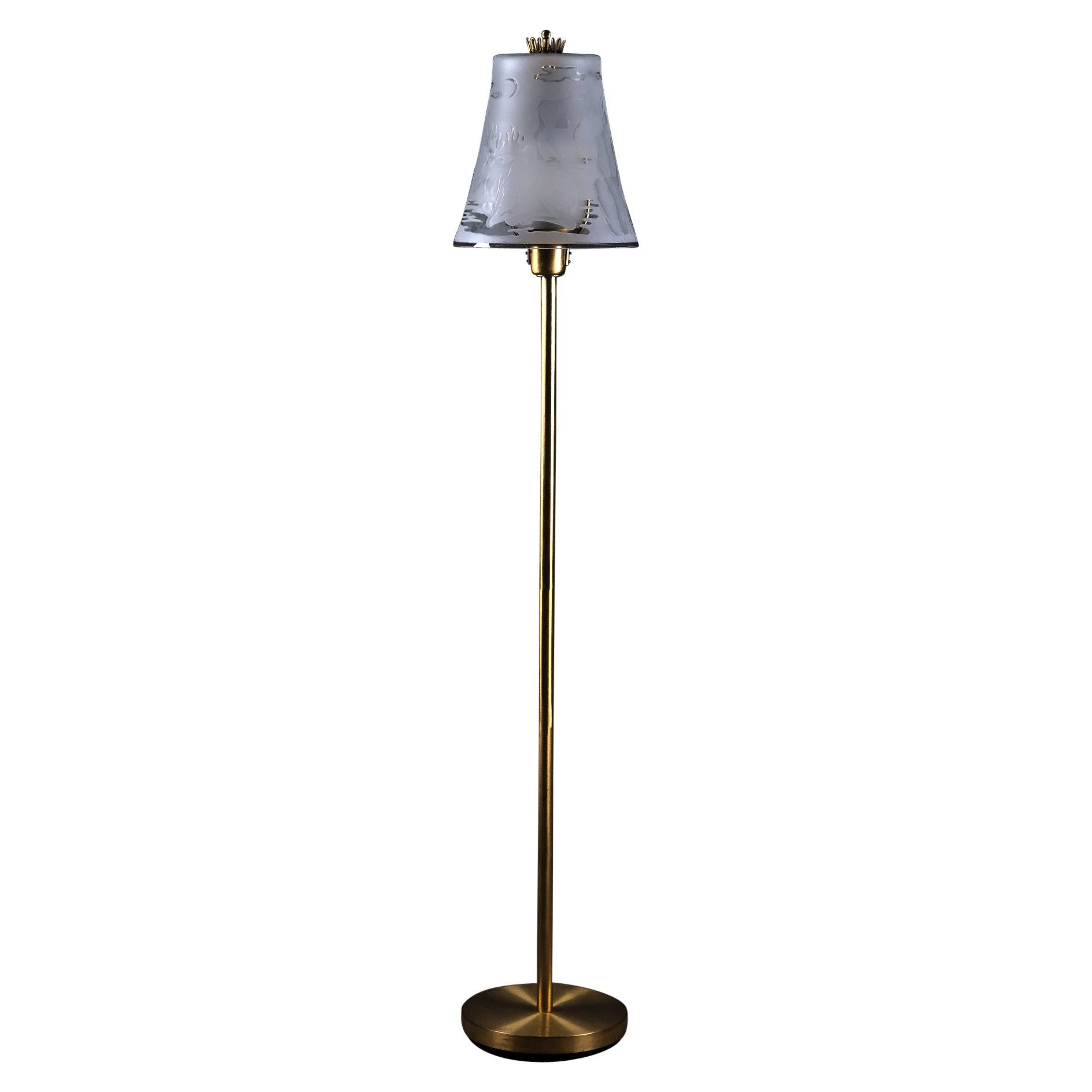 Lampadaire par Ulla Skogh pour Glössner 
Co, Suède, années 1940 en vente