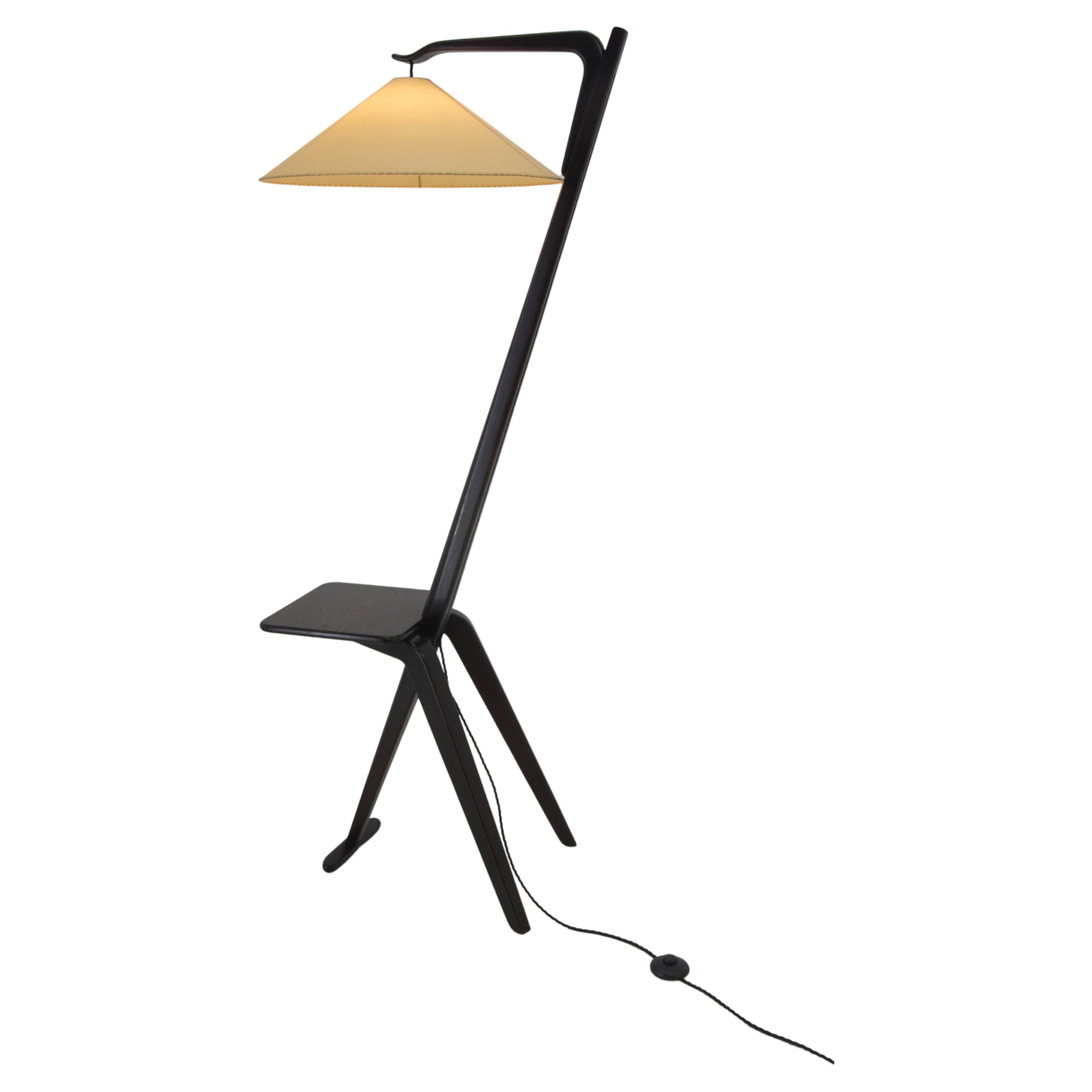 Floor Lamp by ULUV, 1950s, Restored