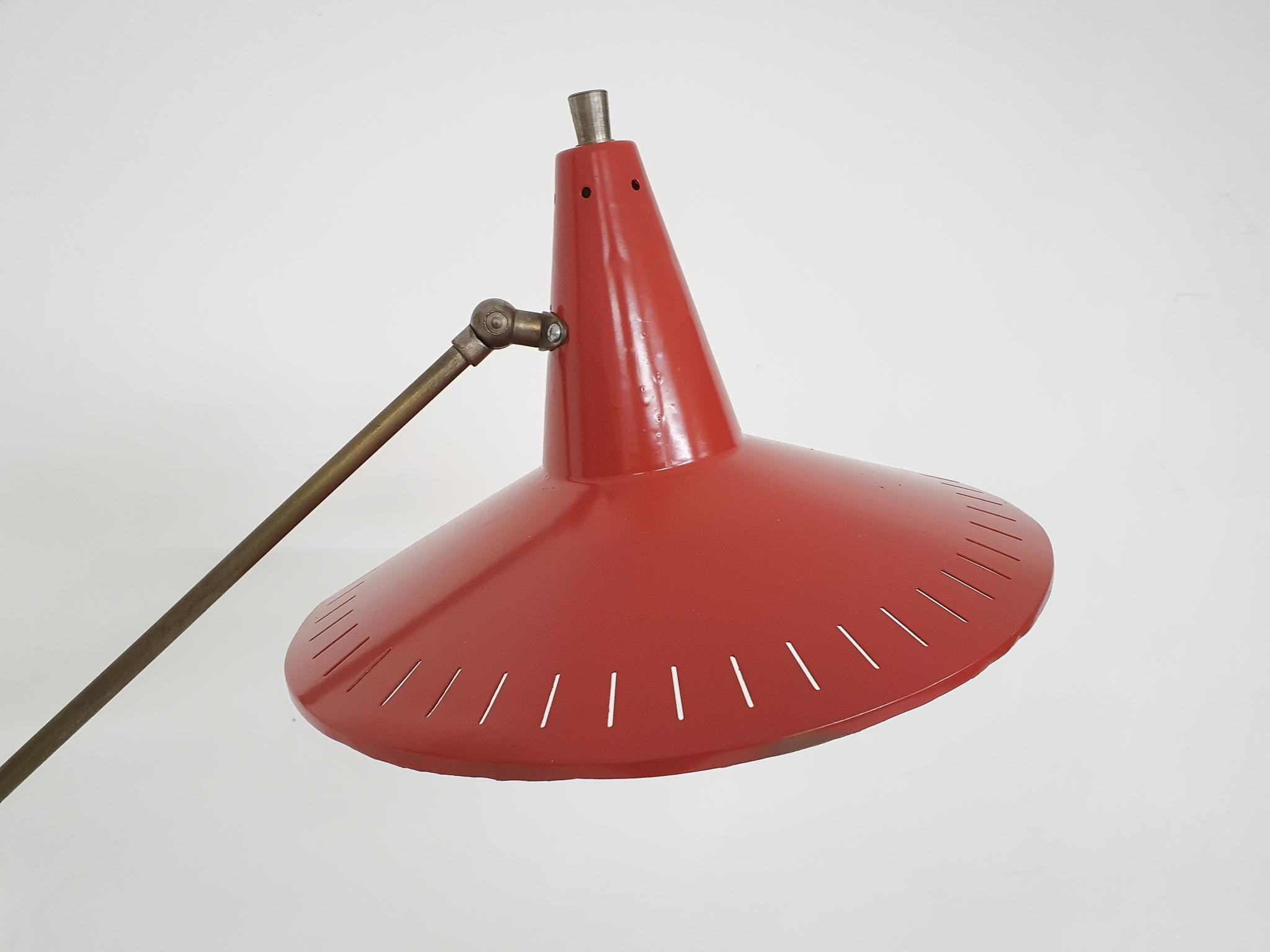Mid-Century Modern Floor Lamp by van Doorn Culemborg the Netherlands, 1960's
