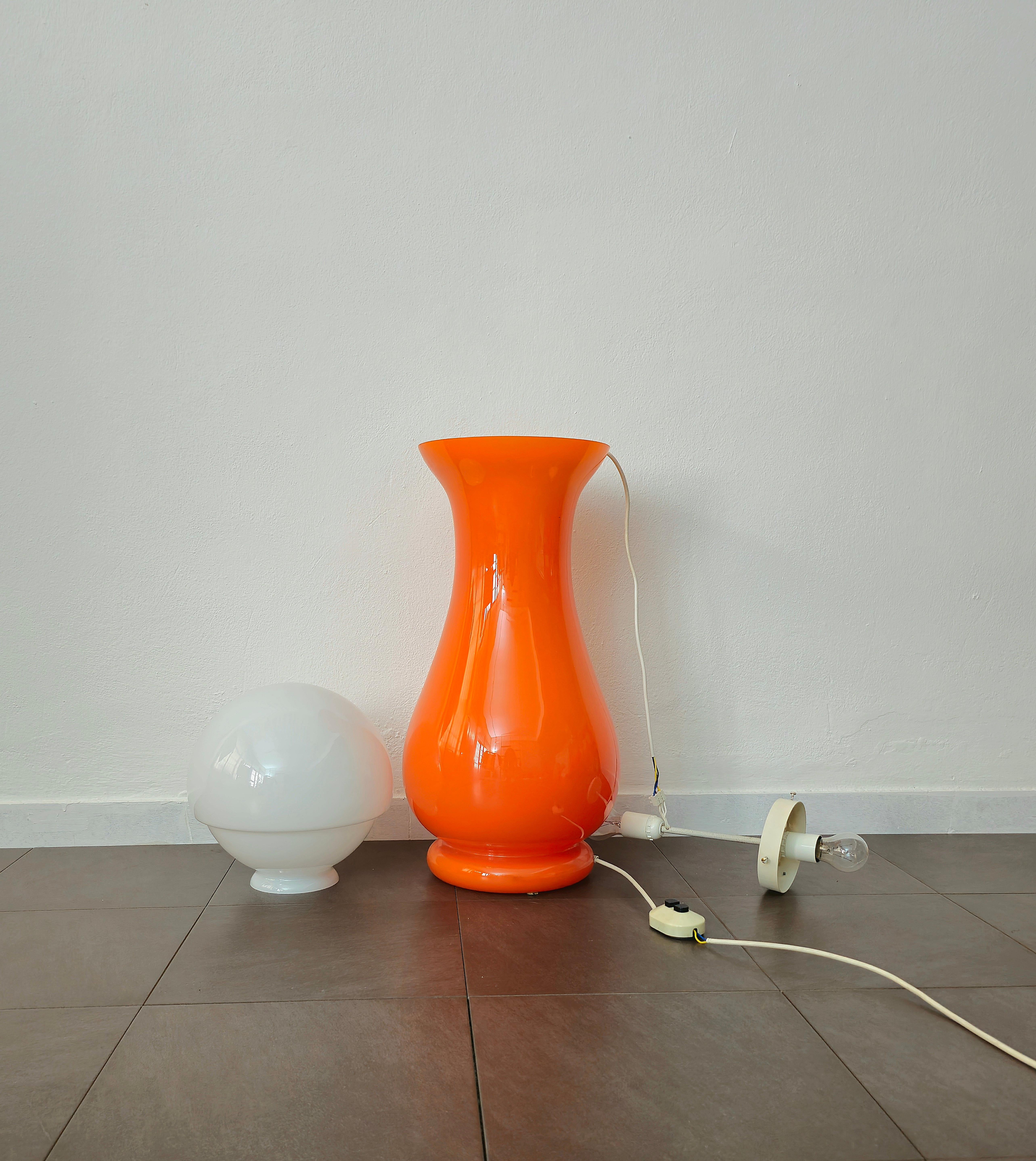 Floor Lamp Carlo Nason for Mazzega Murano Glass Midcentury Modern Italy 1970s For Sale 4