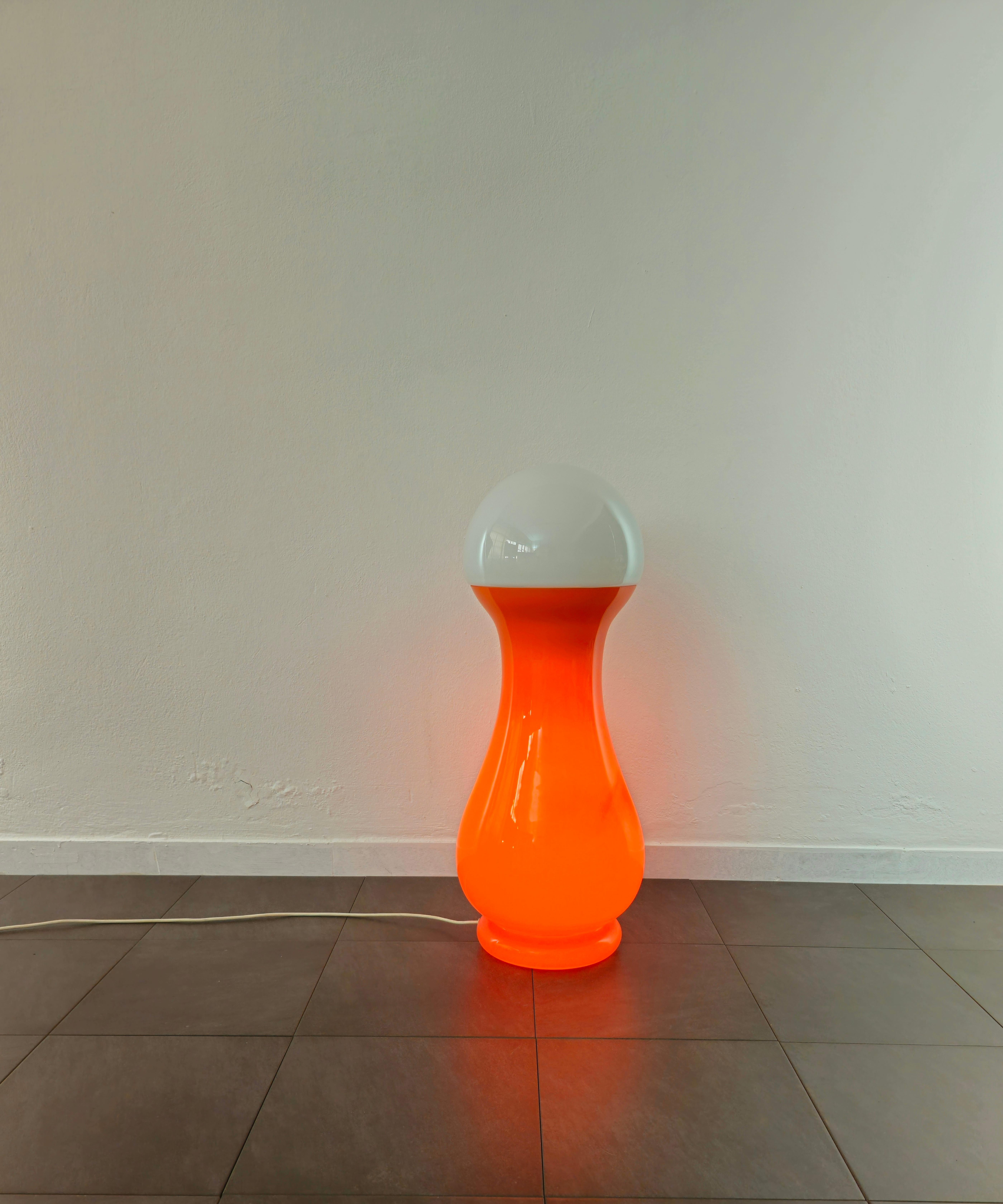 Floor Lamp Carlo Nason for Mazzega Murano Glass Midcentury Modern Italy 1970s In Good Condition For Sale In Palermo, IT