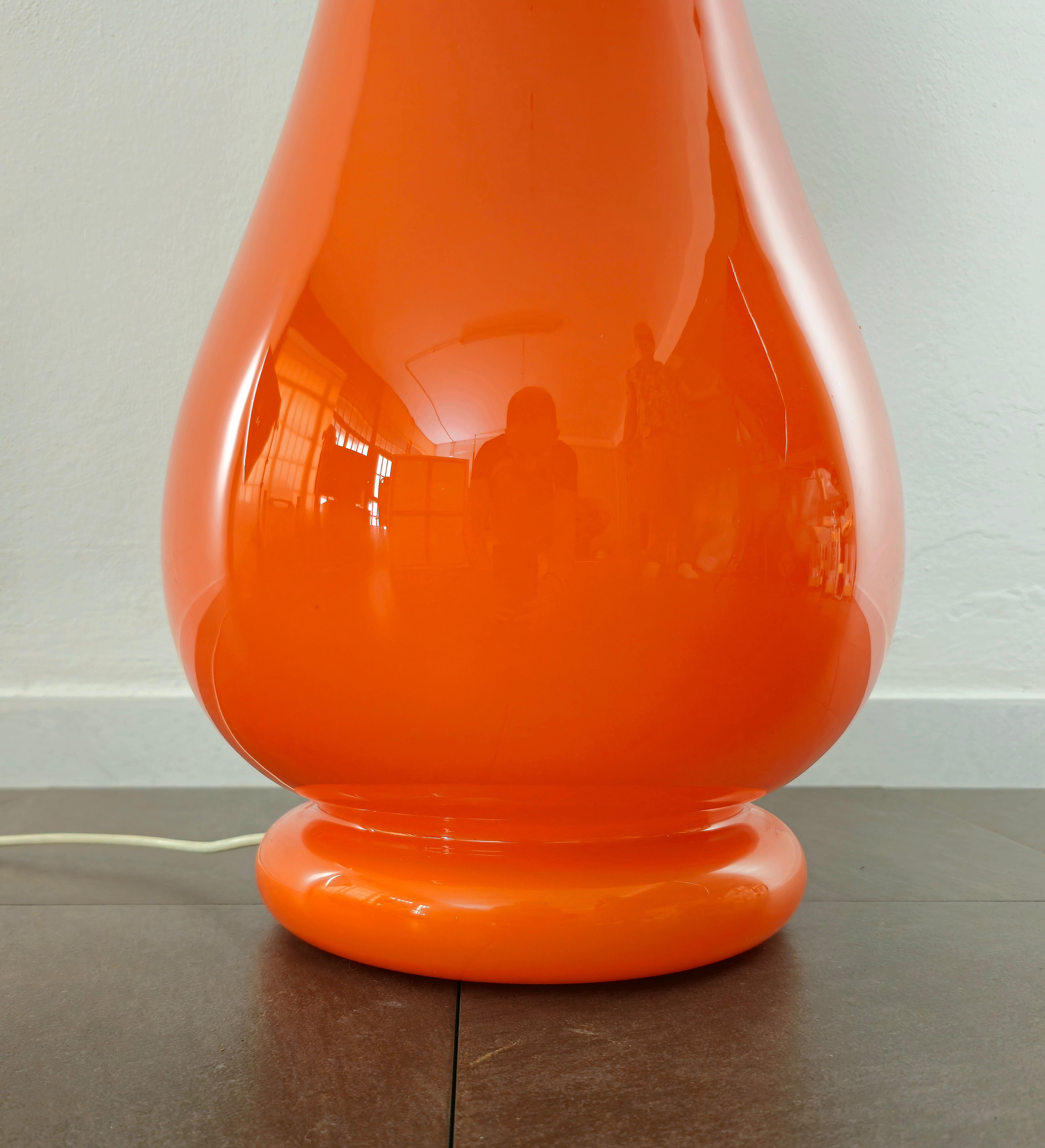 20th Century Floor Lamp Carlo Nason for Mazzega Murano Glass Midcentury Modern Italy 1970s