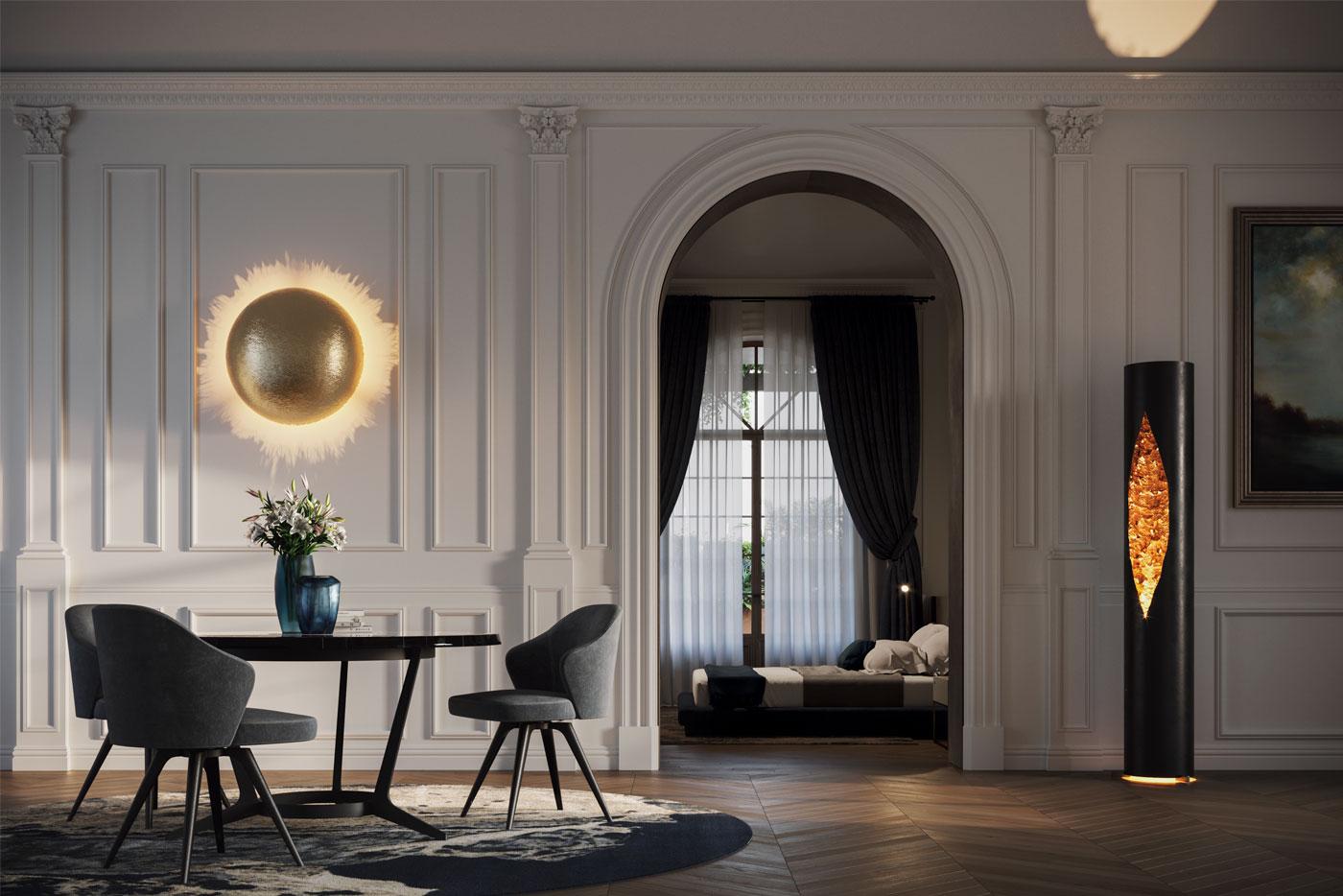 Lámpara de pie Catellani & Smith Colonna Hierro en venta