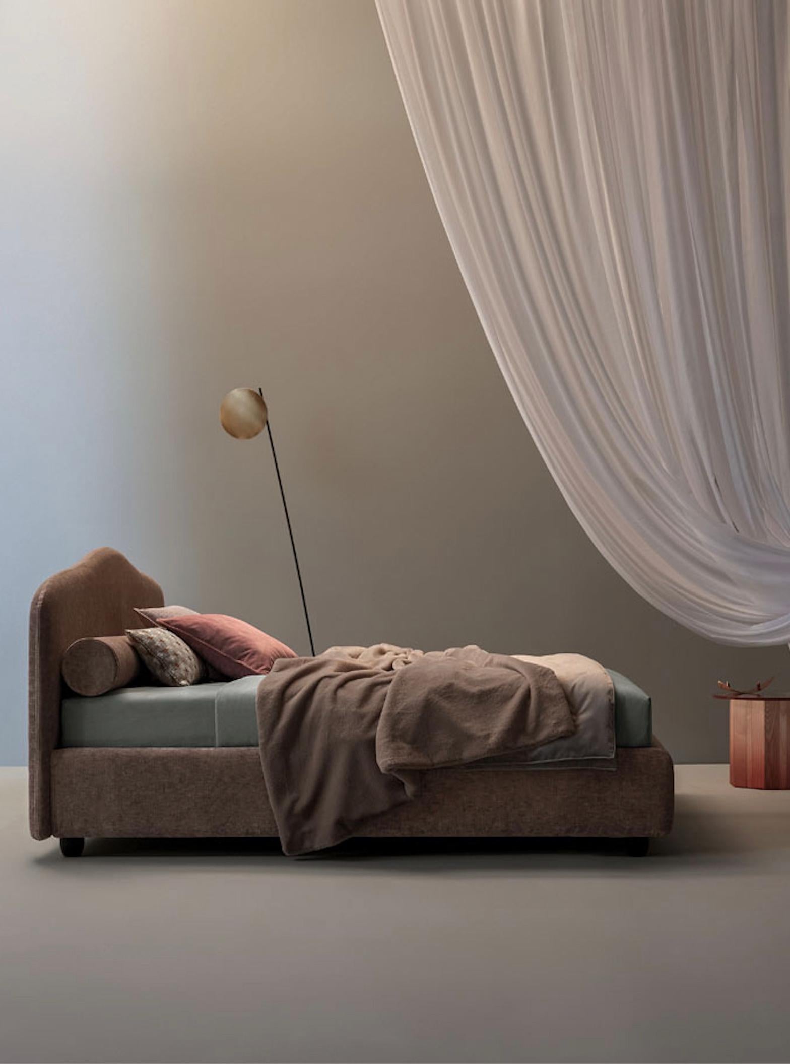 Lampada da terra Smith & Smith Lederam F0 - Disco in foglia d'oro / asta nera In condizioni Nuovo in vendita a Alcamo, IT